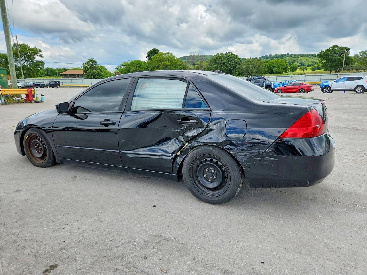 2007 Honda Accord Black vin: 1HGCM56807A175351