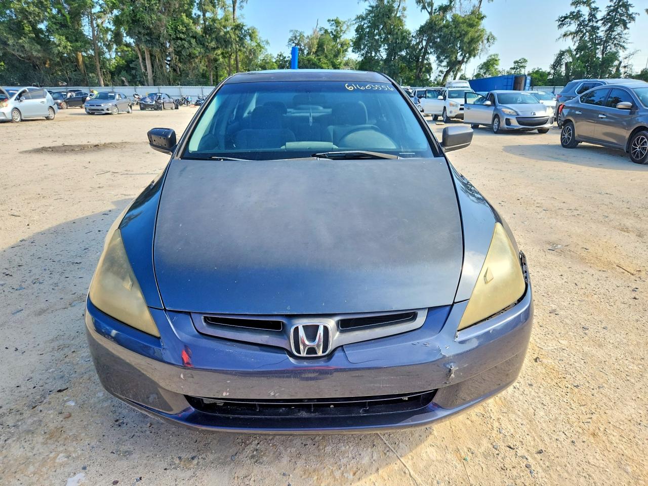 2004 Honda Accord Ex Gray vin: 1HGCM56814A154469