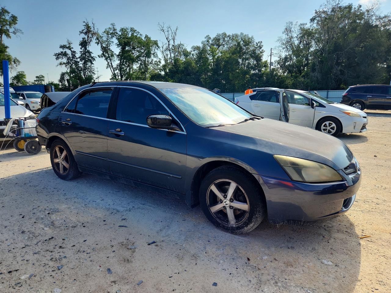 2004 Honda Accord Ex Gray vin: 1HGCM56814A154469