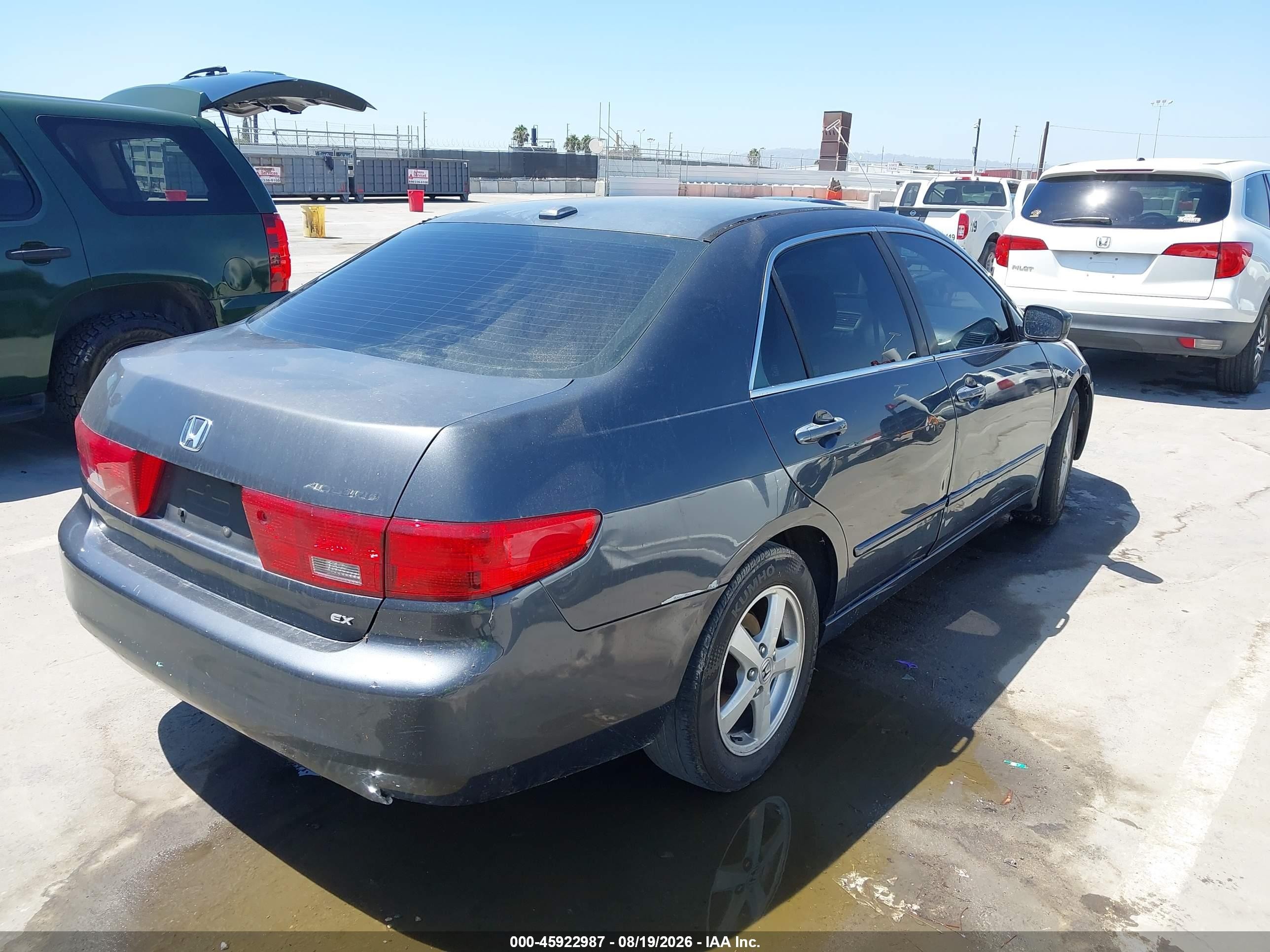 2005 Honda Accord 2.4 Ex Gray vin: 1HGCM56815A022166