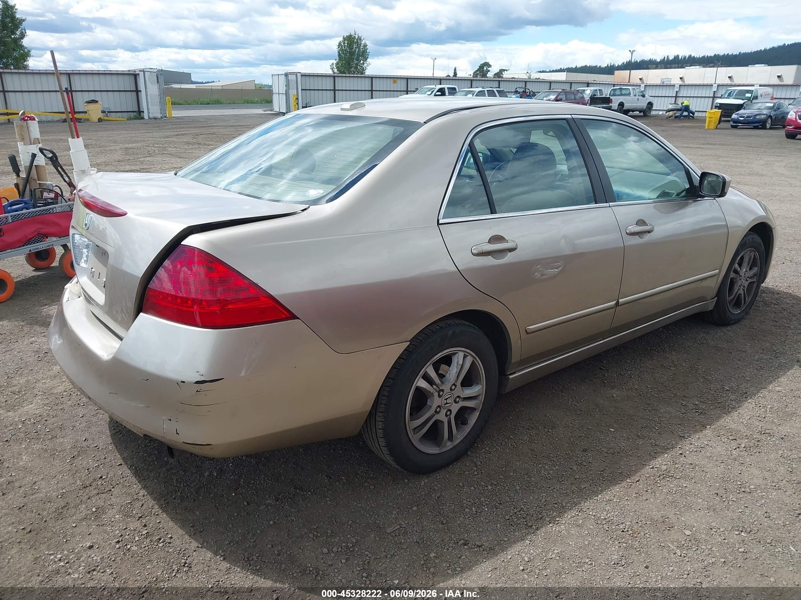 2006 Honda Accord 2.4 Ex Brown vin: 1HGCM56816A065665