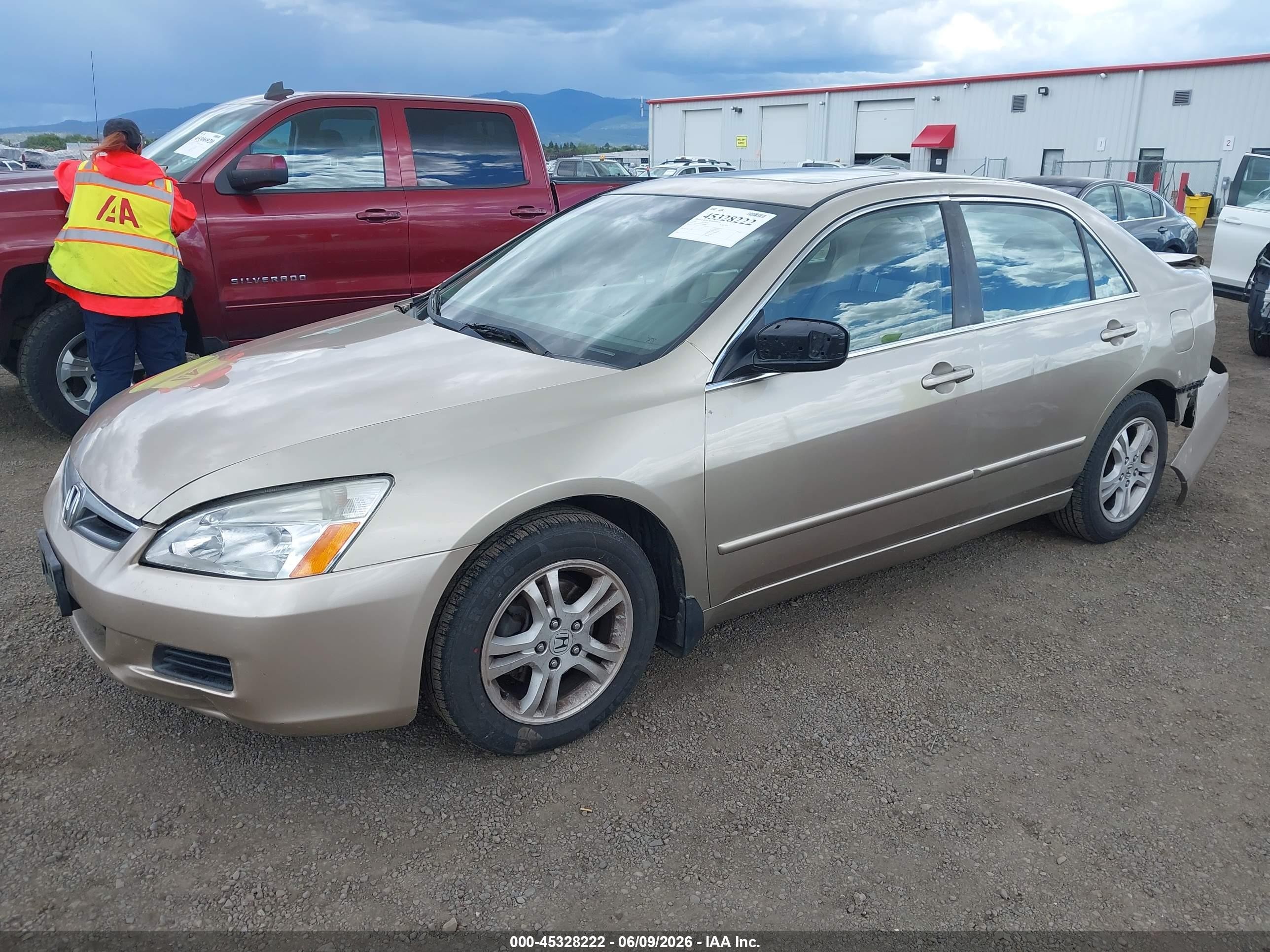 2006 Honda Accord 2.4 Ex Brown vin: 1HGCM56816A065665