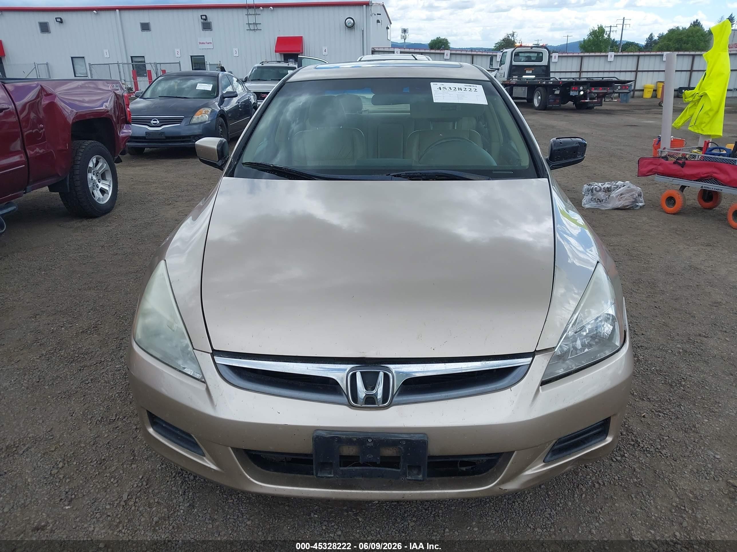 2006 Honda Accord 2.4 Ex Brown vin: 1HGCM56816A065665