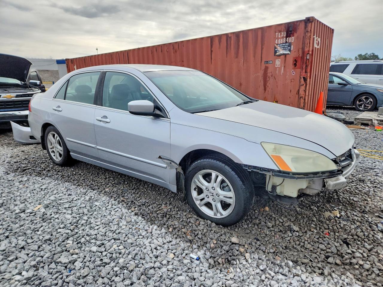 2006 Honda Accord Ex Silver vin: 1HGCM56816A068789