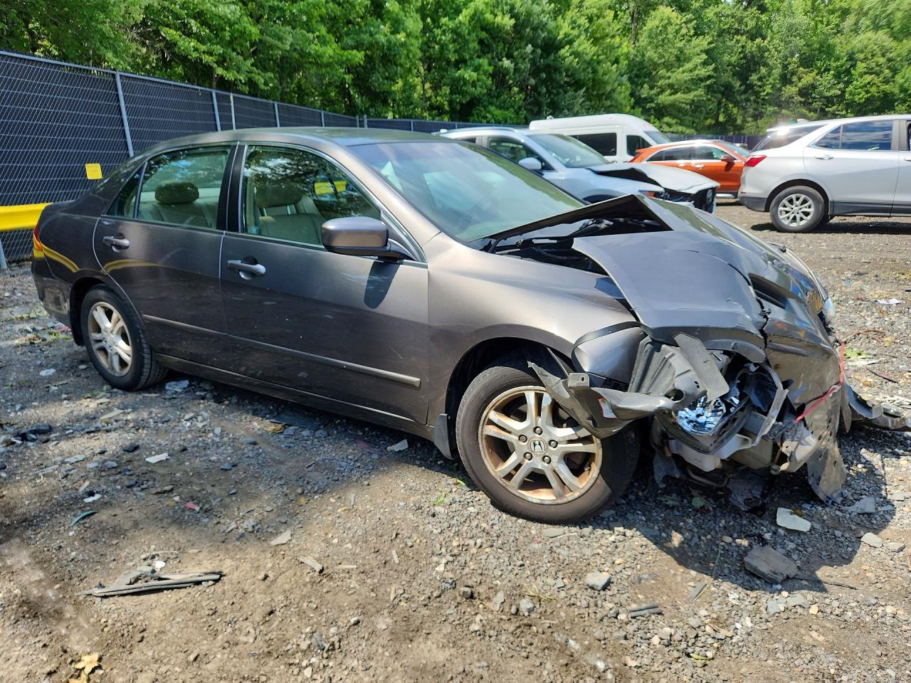 2006 Honda Accord Ex Gray vin: 1HGCM56816A074737