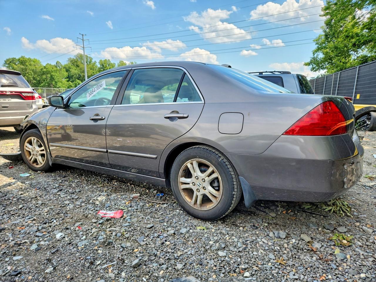 2006 Honda Accord Ex Gray vin: 1HGCM56816A074737