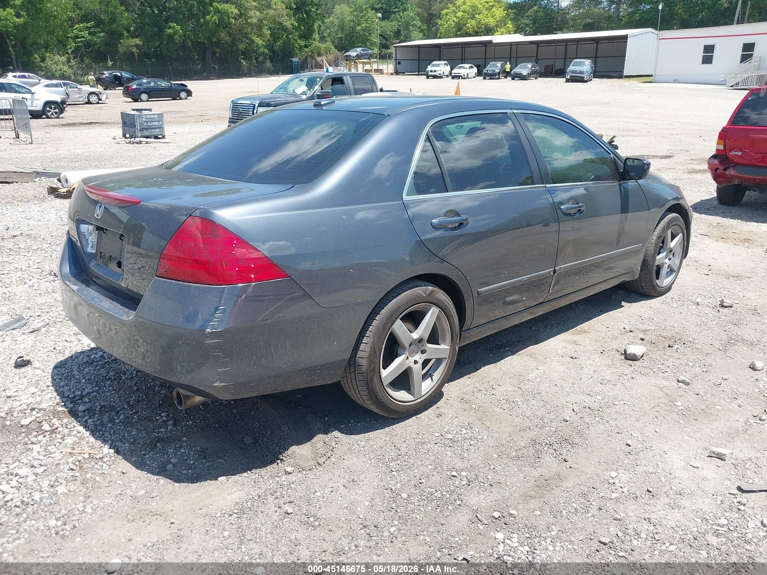 2006 Honda Accord 2.4 Ex Gray vin: 1HGCM56816A077752