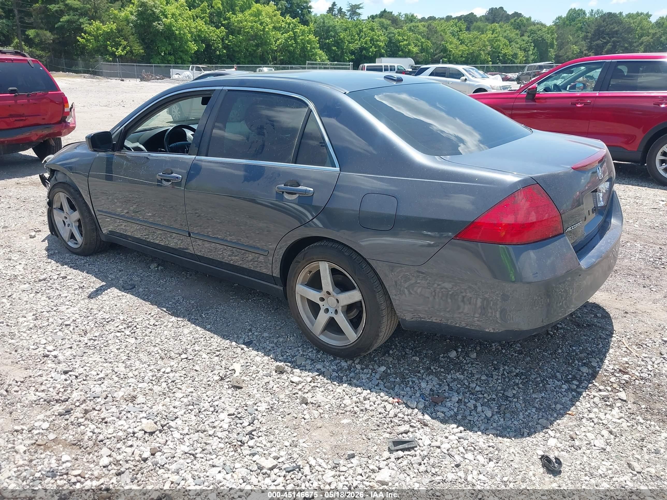 2006 Honda Accord 2.4 Ex Gray vin: 1HGCM56816A077752