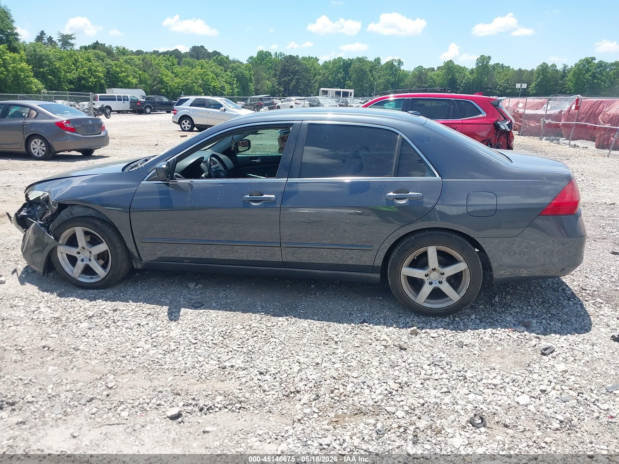 2006 Honda Accord 2.4 Ex Gray vin: 1HGCM56816A077752