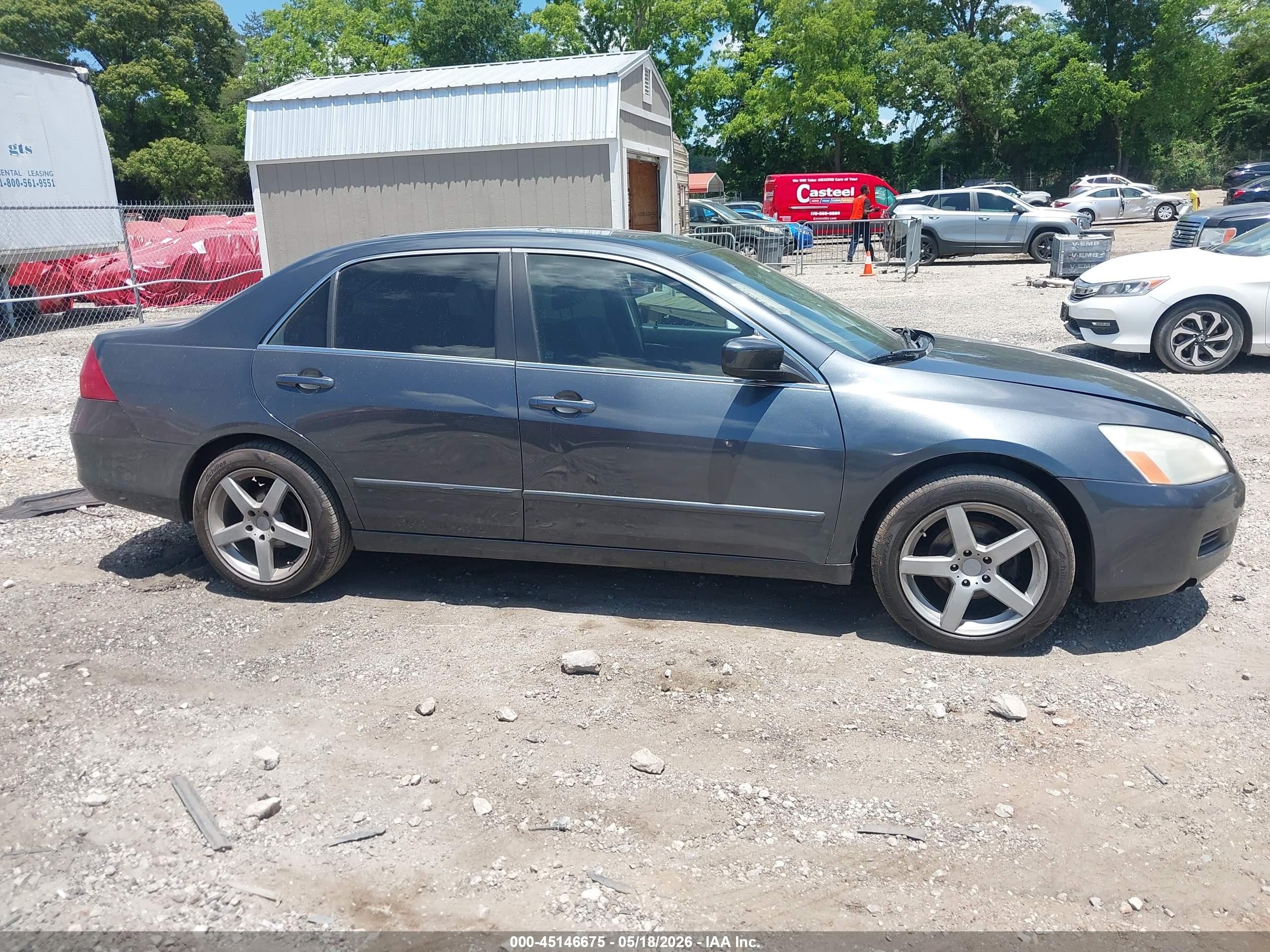 2006 Honda Accord 2.4 Ex Gray vin: 1HGCM56816A077752