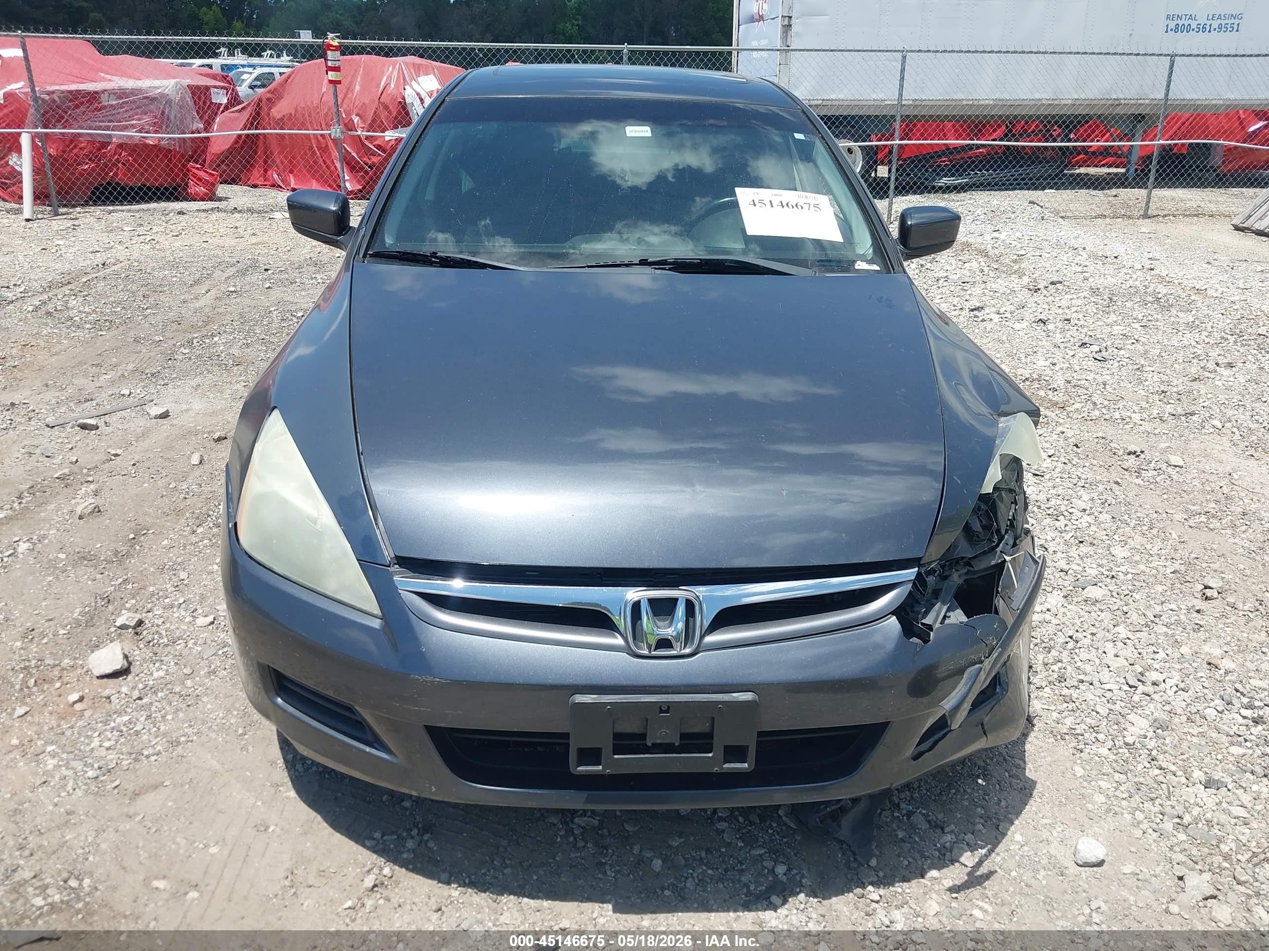2006 Honda Accord 2.4 Ex Gray vin: 1HGCM56816A077752
