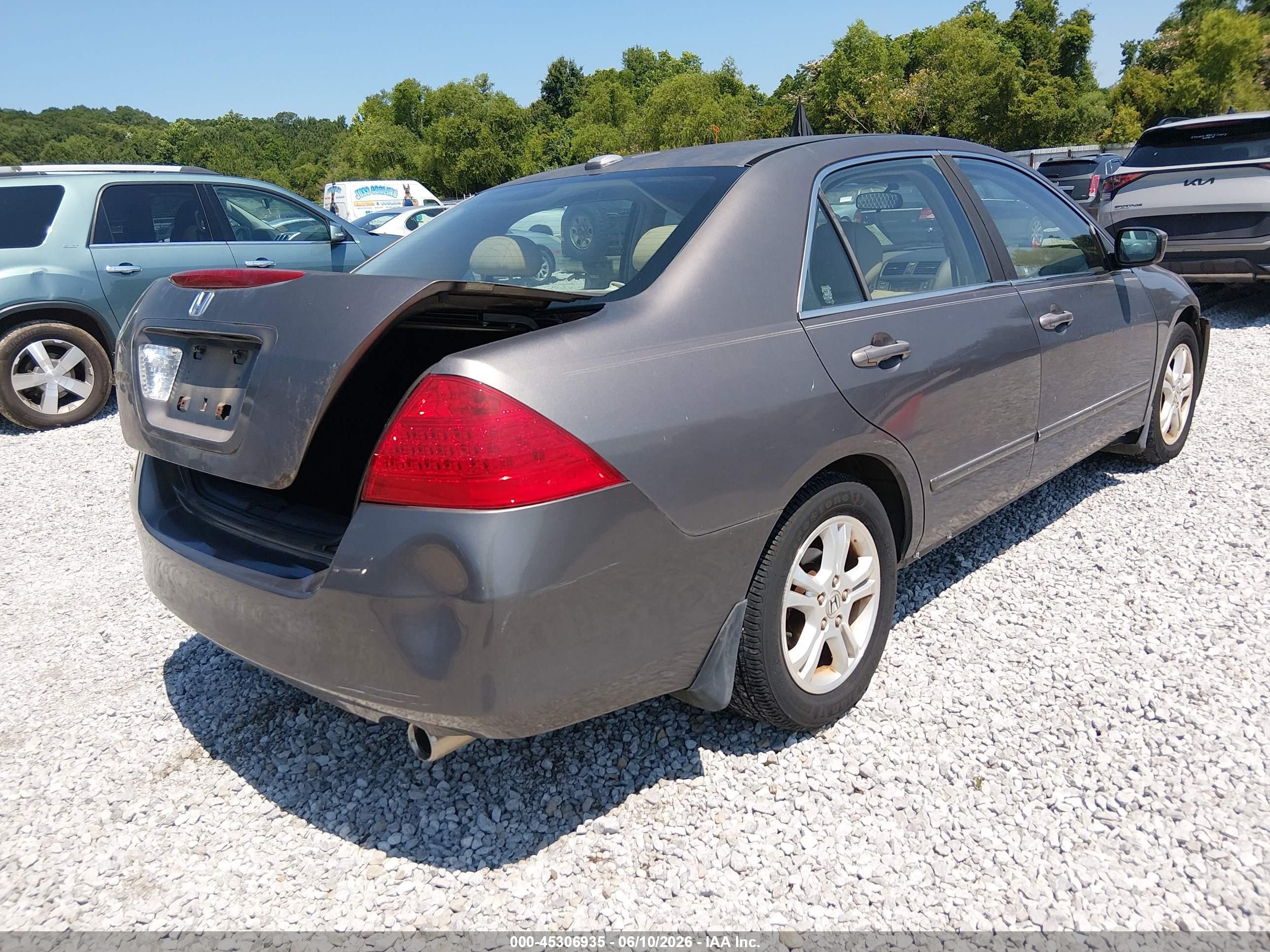 2006 Honda Accord 2.4 Ex Tan vin: 1HGCM56816A147105