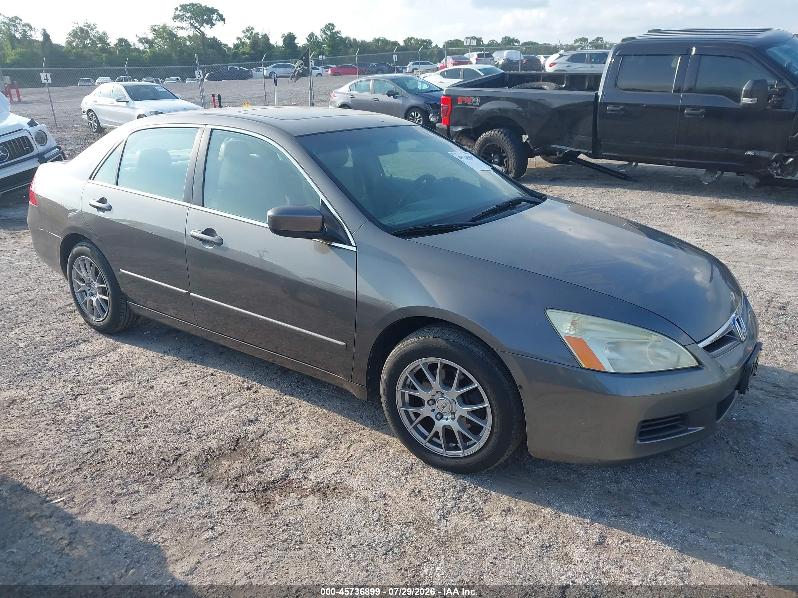2006 Honda Accord 2.4 Ex Gray vin: 1HGCM56816A152644