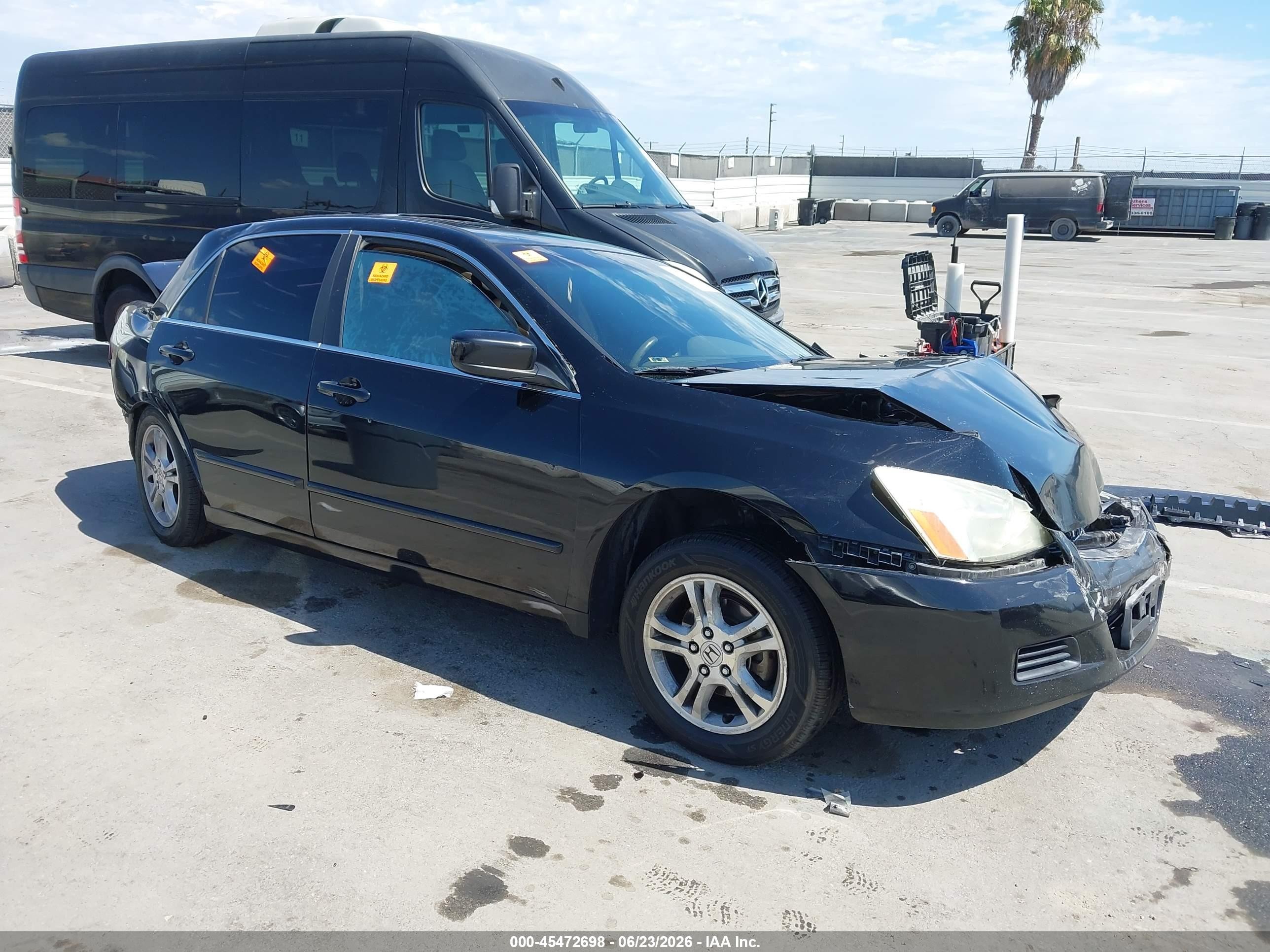 2006 Honda Accord 2.4 Ex Черный vin: 1HGCM56816A174451