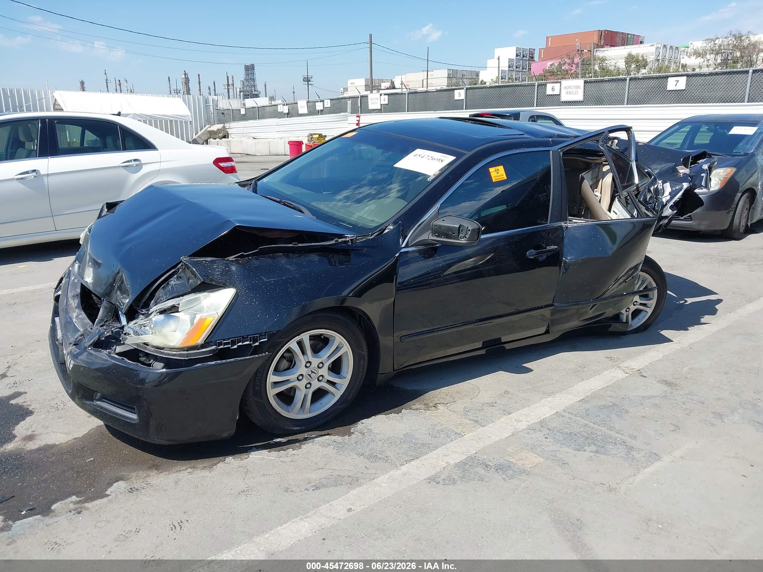 2006 Honda Accord 2.4 Ex Черный vin: 1HGCM56816A174451