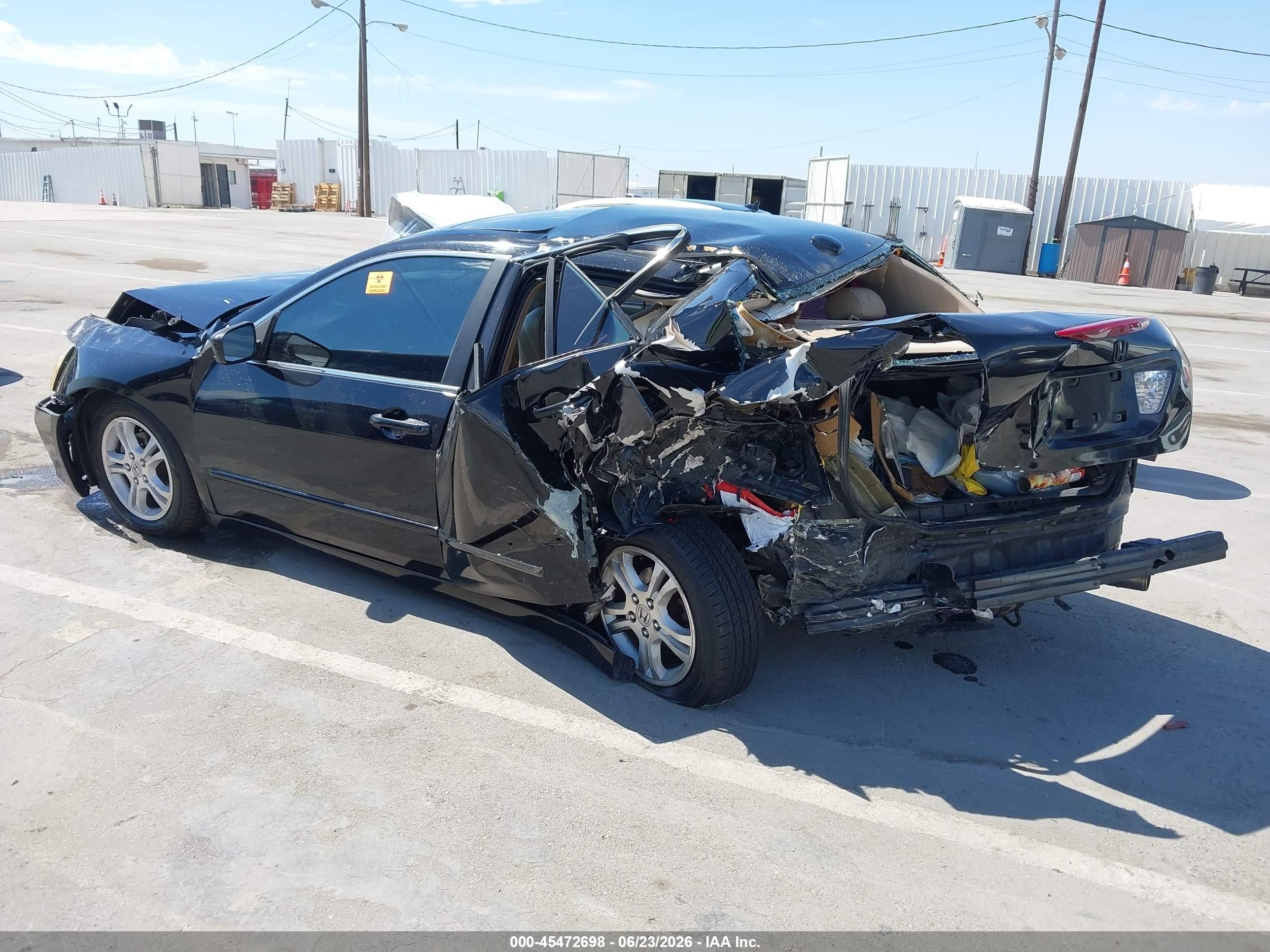 2006 Honda Accord 2.4 Ex Черный vin: 1HGCM56816A174451