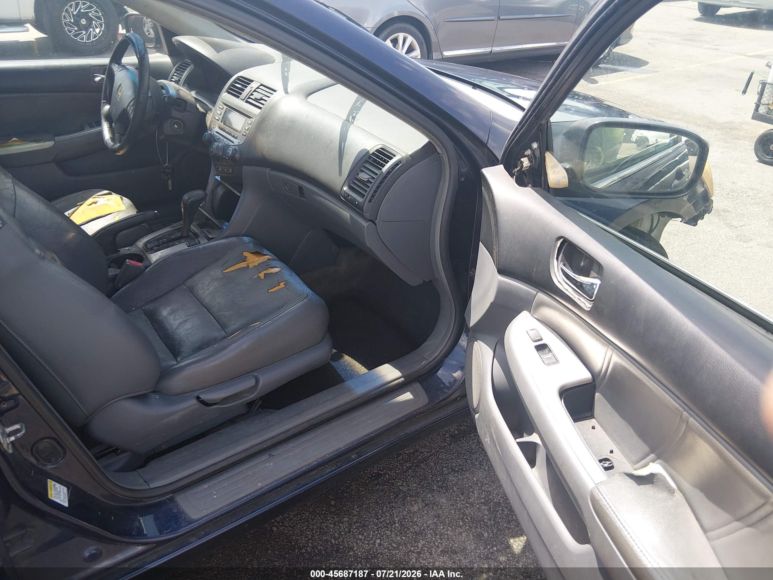 2006 Honda Accord 2.4 Ex Blue vin: 1HGCM56816A176328