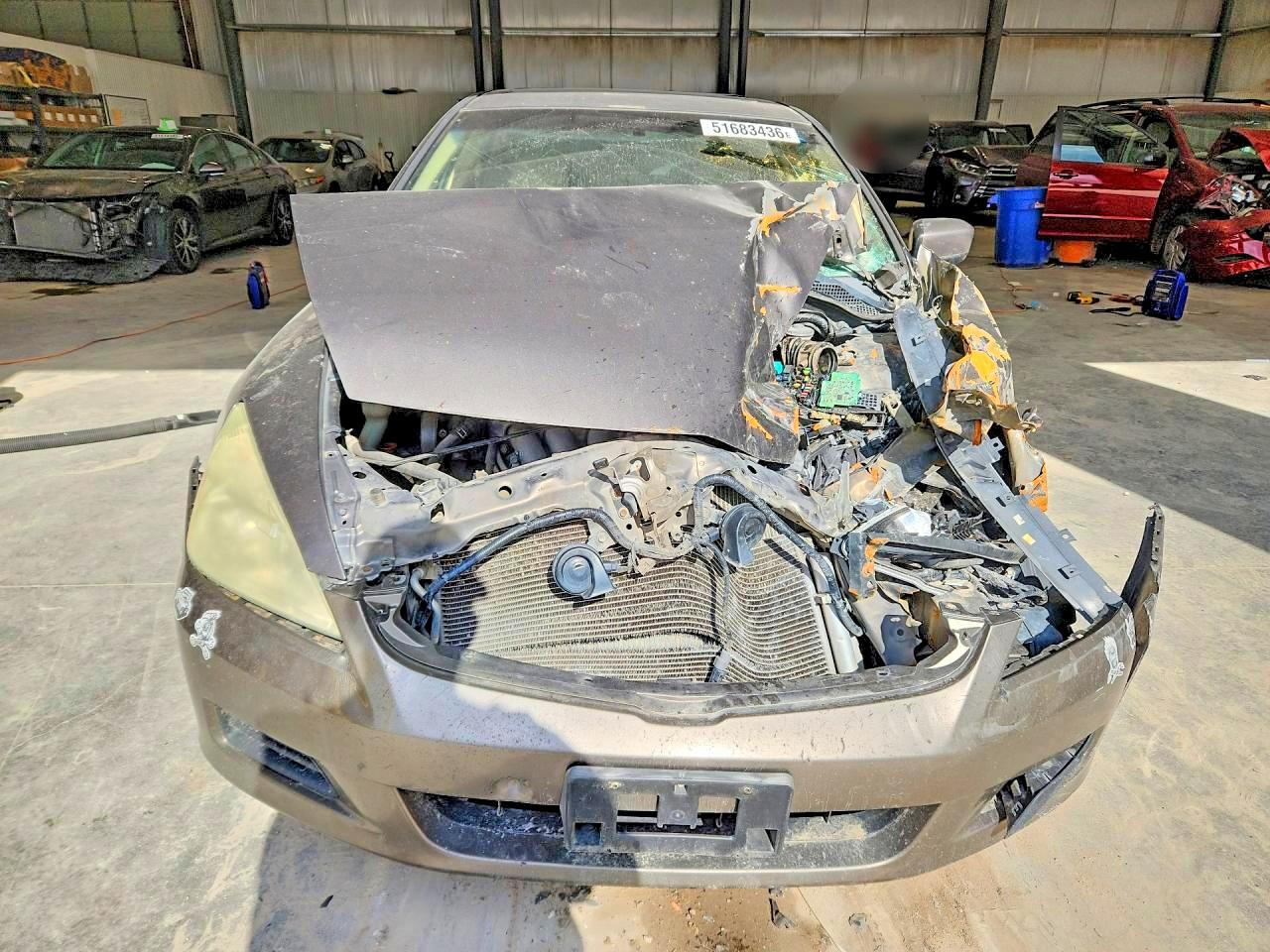 2006 Honda Accord Ex Silver vin: 1HGCM56816A182999