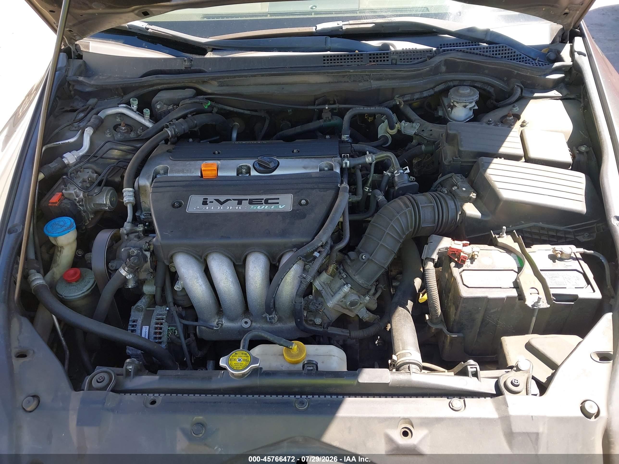 2007 Honda Accord 2.4 Ex Gray vin: 1HGCM56817A034563