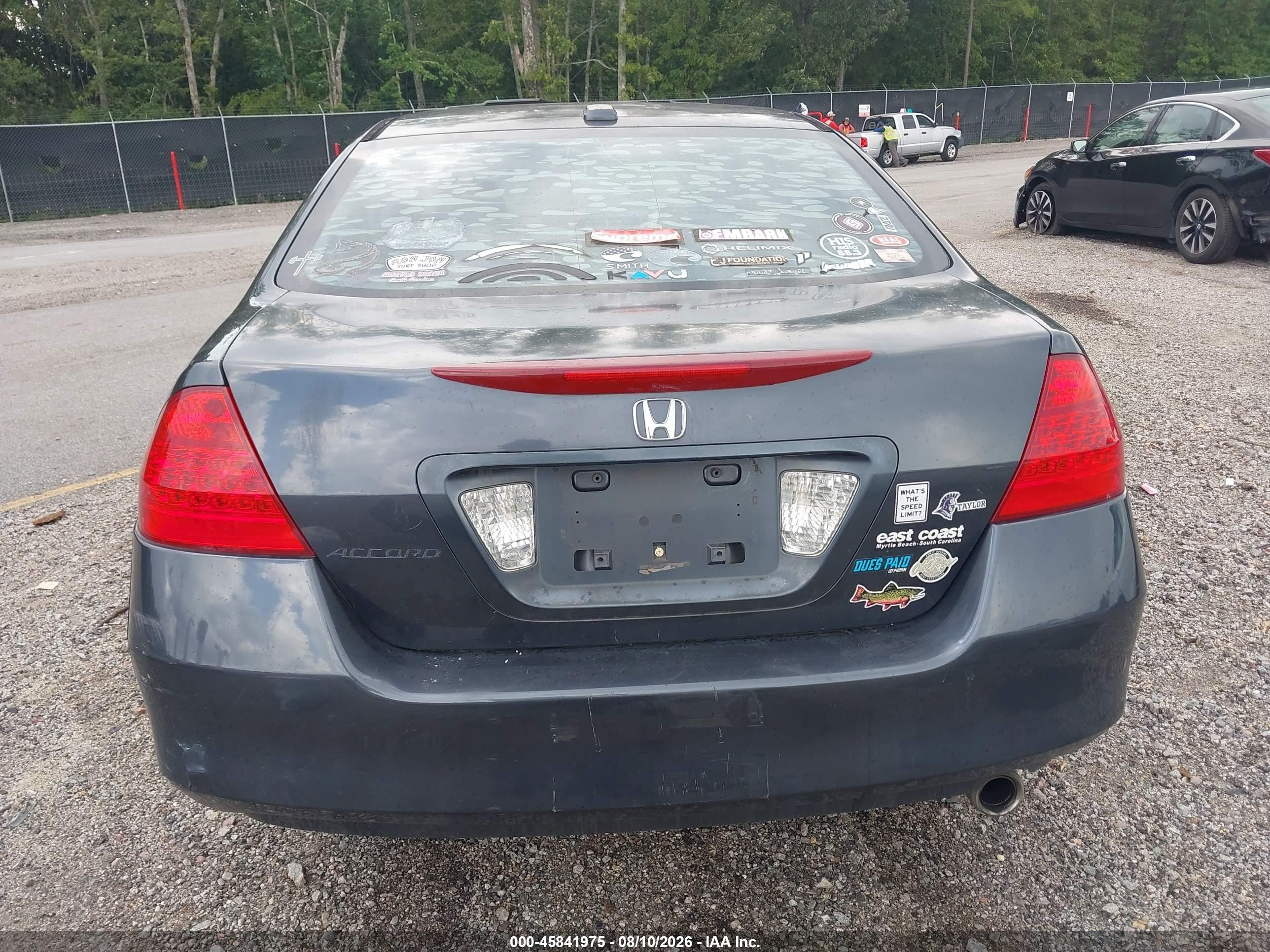 2007 Honda Accord 2.4 Ex Серый vin: 1HGCM56817A079597