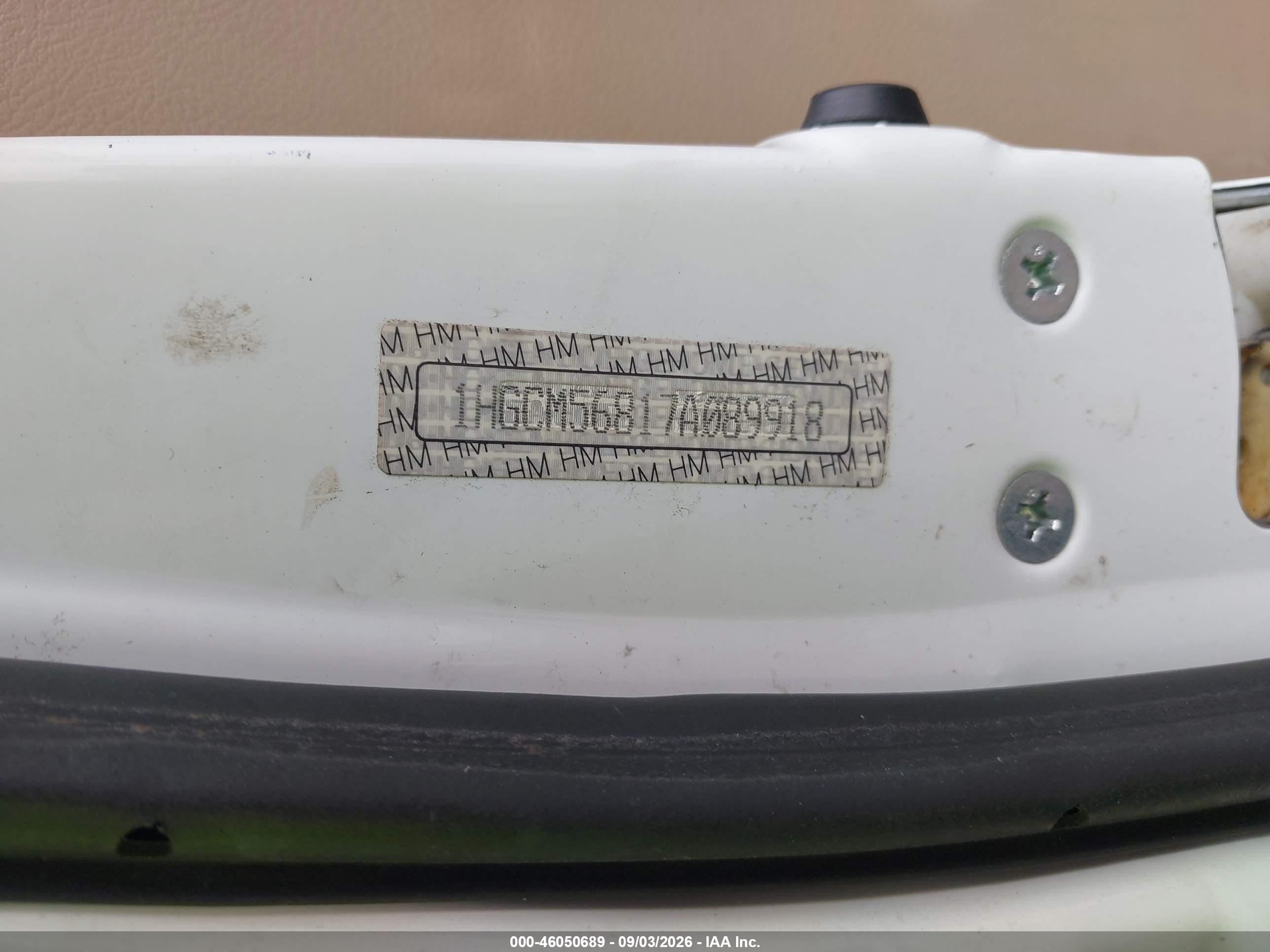 2007 Honda Accord 2.4 Ex White vin: 1HGCM56817A089918