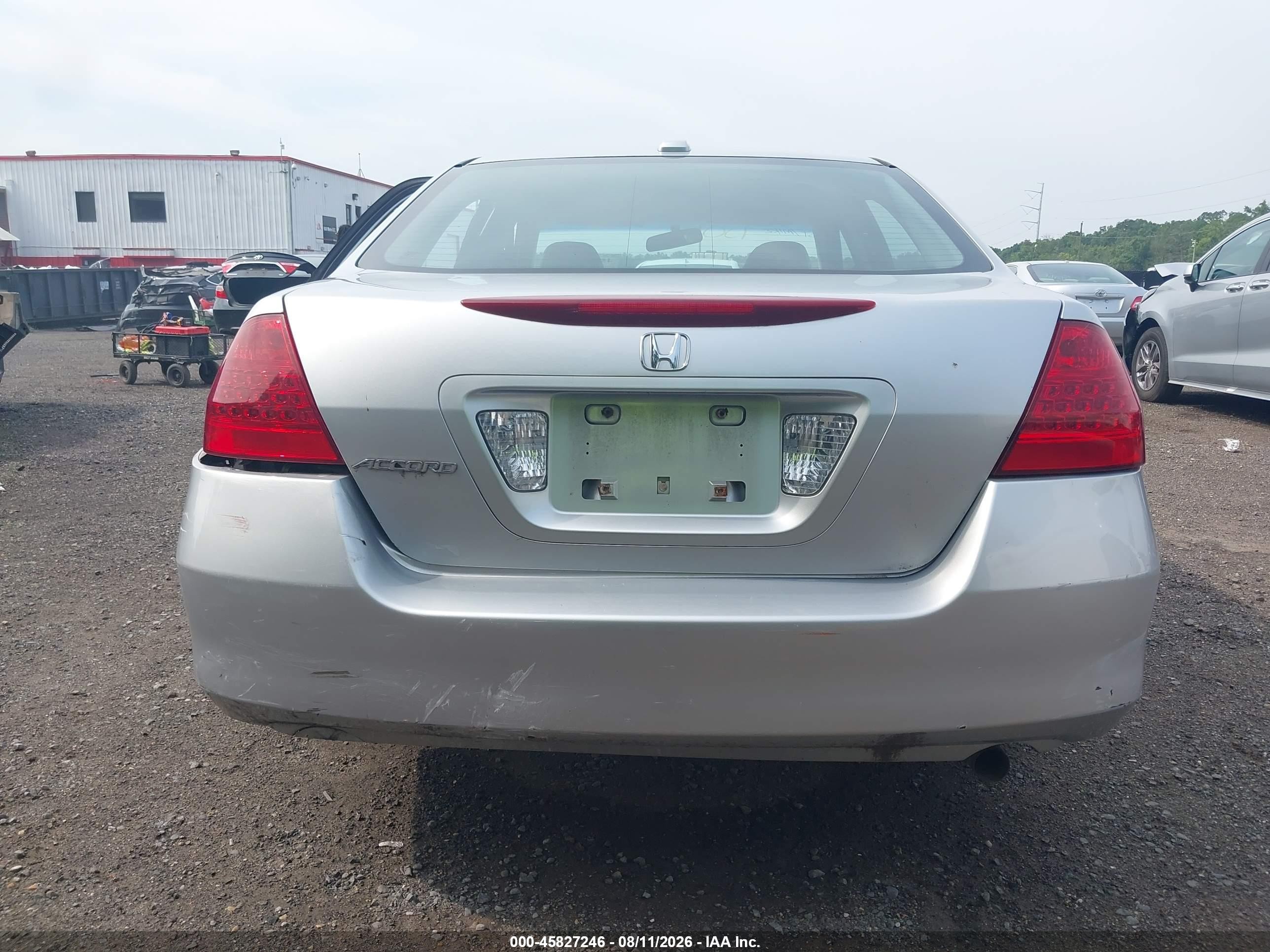 2007 Honda Accord 2.4 Ex Silver vin: 1HGCM56817A109472