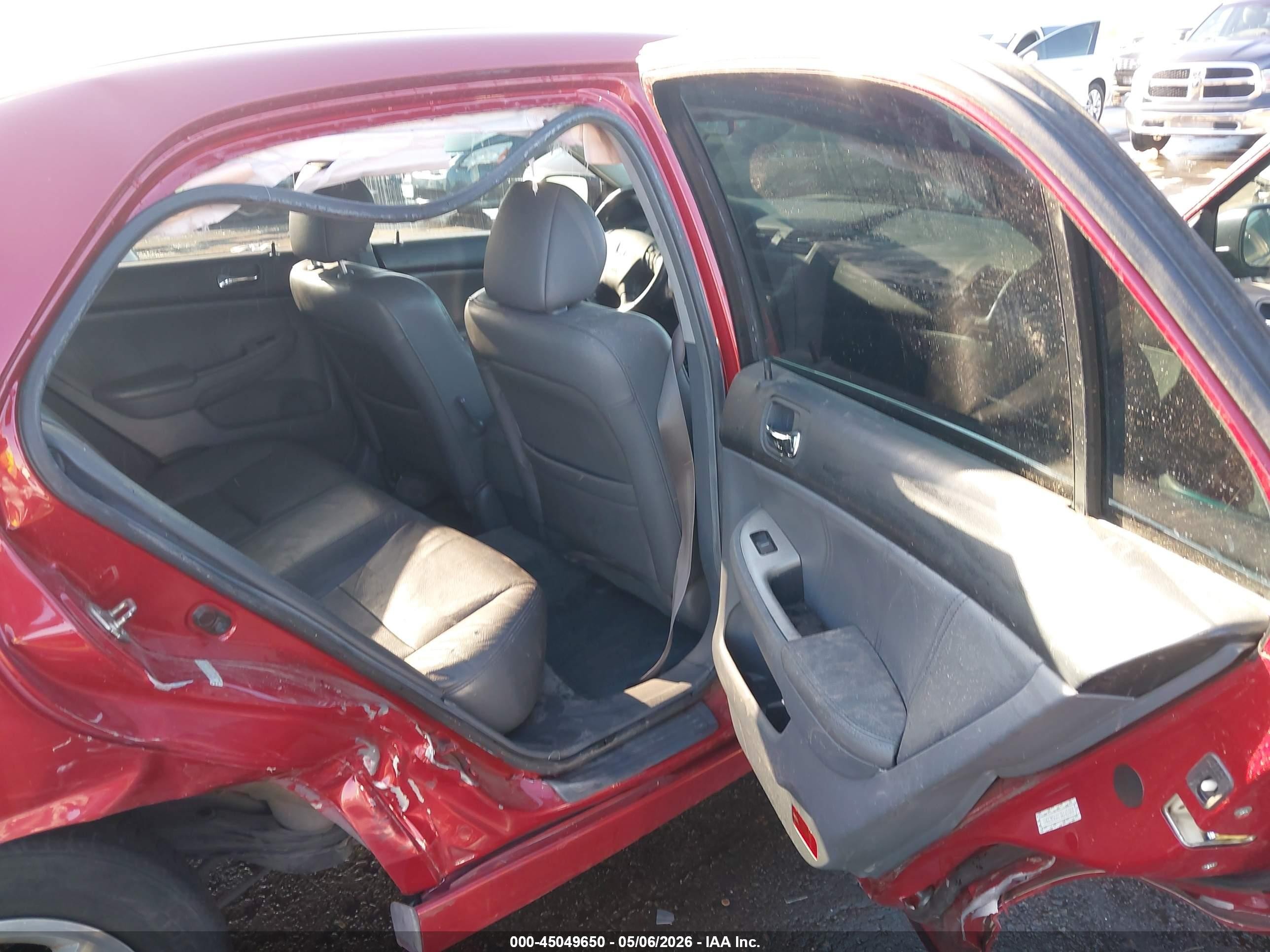 2007 Honda Accord 2.4 Ex Красный vin: 1HGCM56817A145940