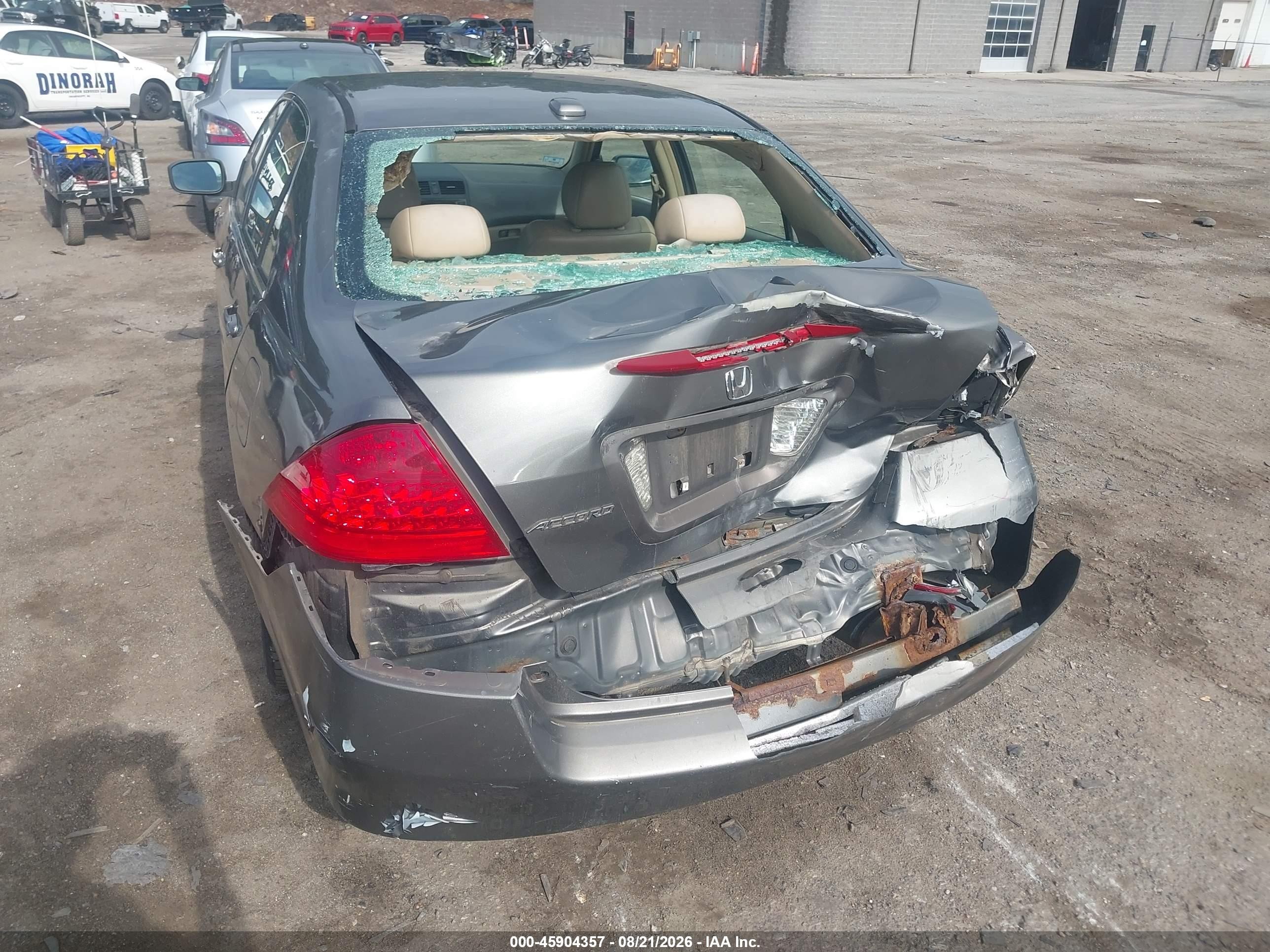 2007 Honda Accord 2.4 Ex Brown vin: 1HGCM56817A167274