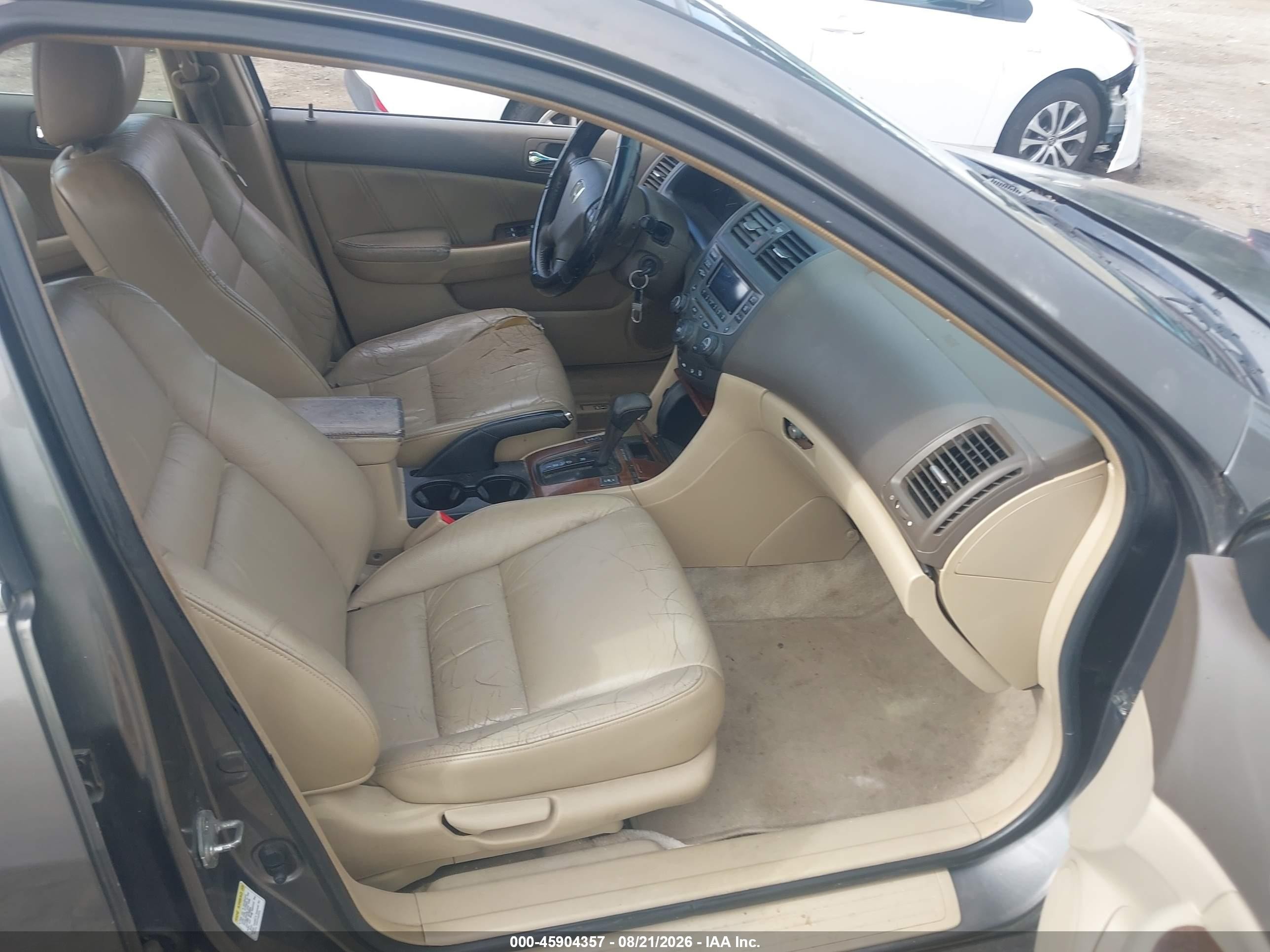 2007 Honda Accord 2.4 Ex Brown vin: 1HGCM56817A167274