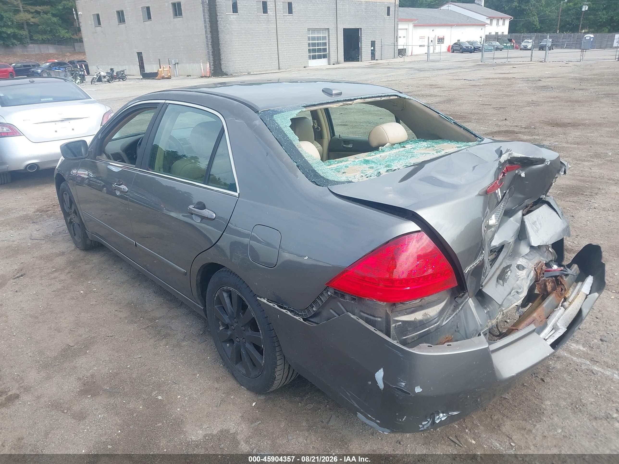 2007 Honda Accord 2.4 Ex Brown vin: 1HGCM56817A167274