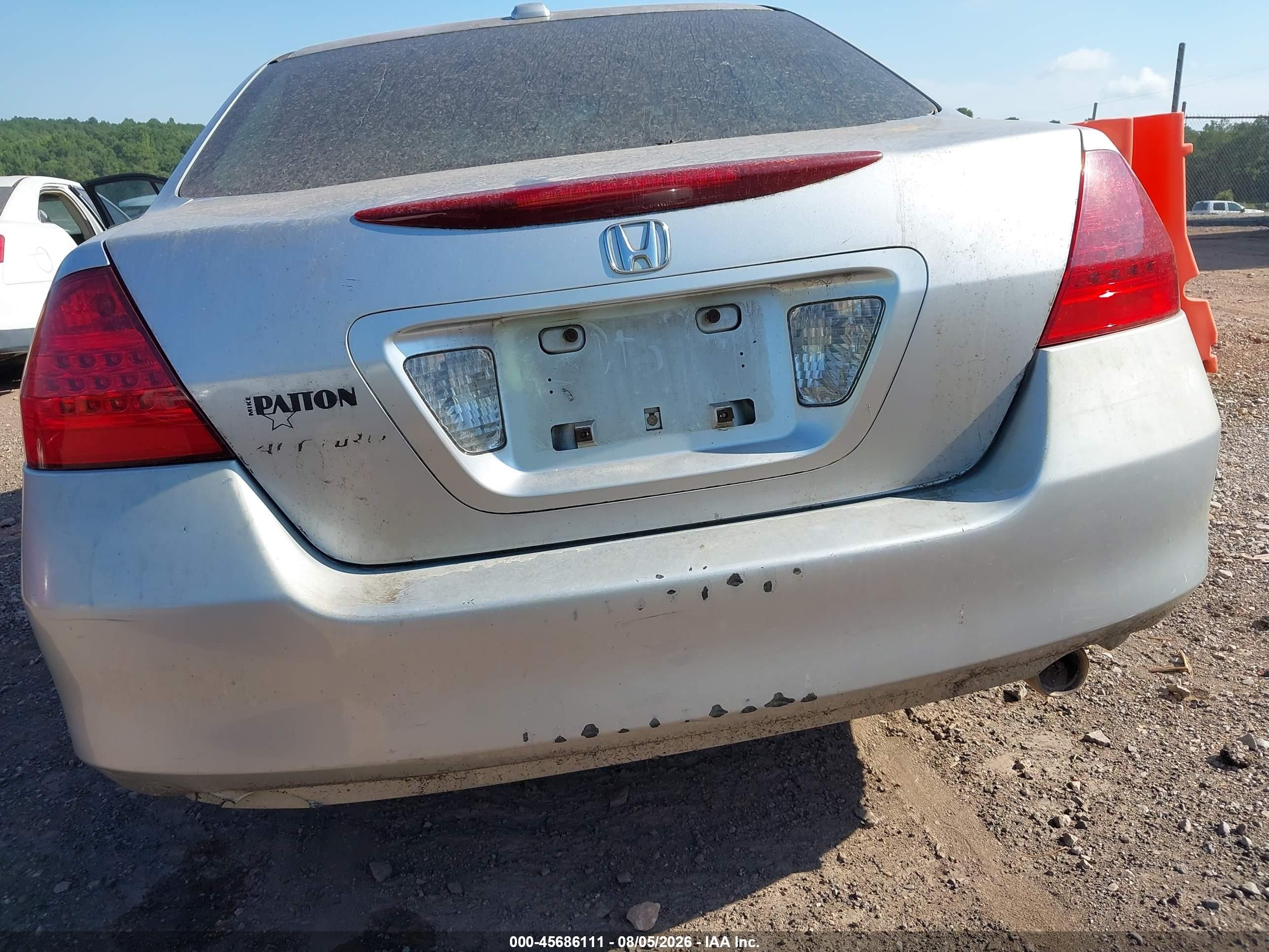 2007 Honda Accord 2.4 Ex Silver vin: 1HGCM56817A174662