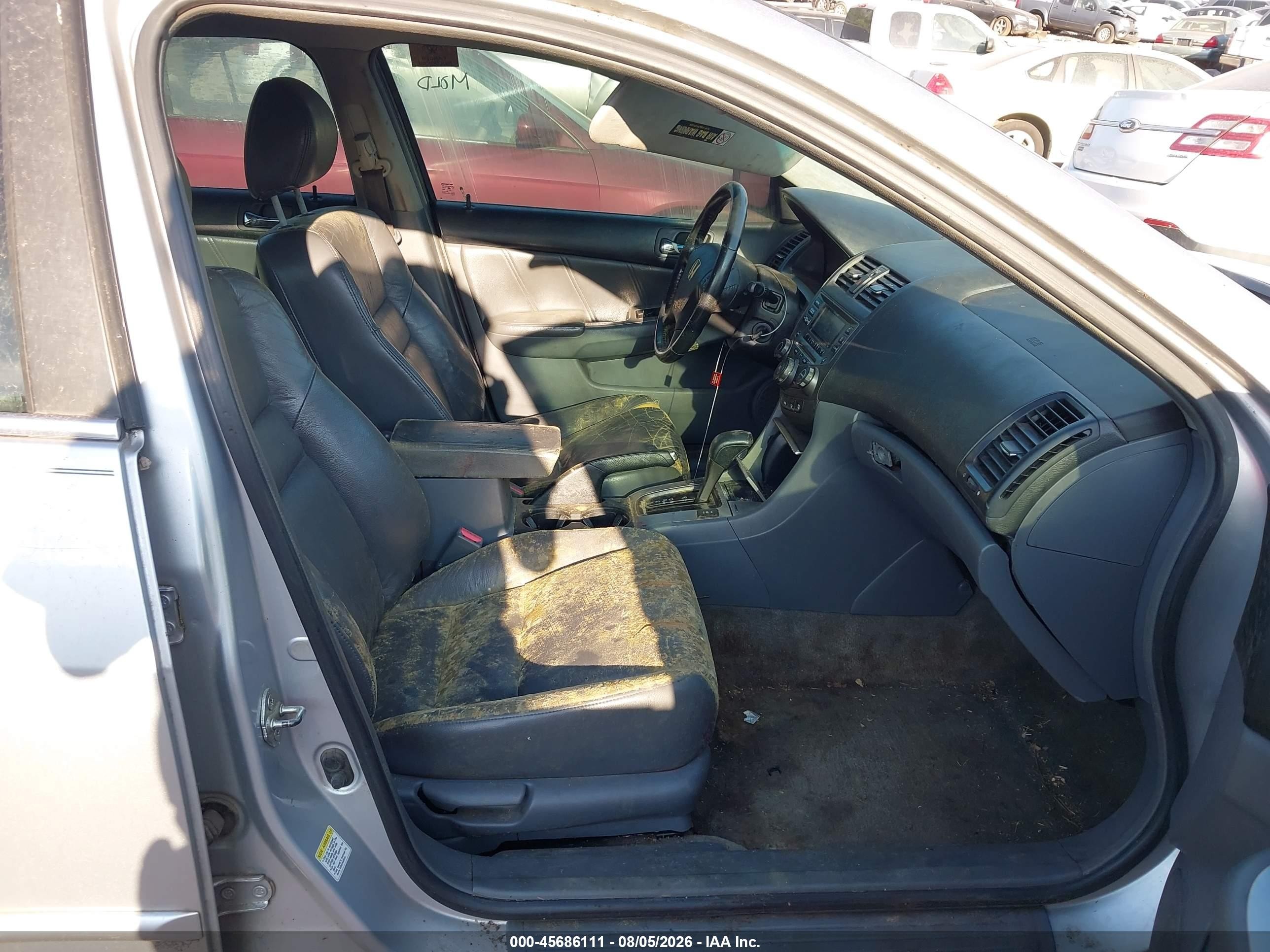2007 Honda Accord 2.4 Ex Silver vin: 1HGCM56817A174662