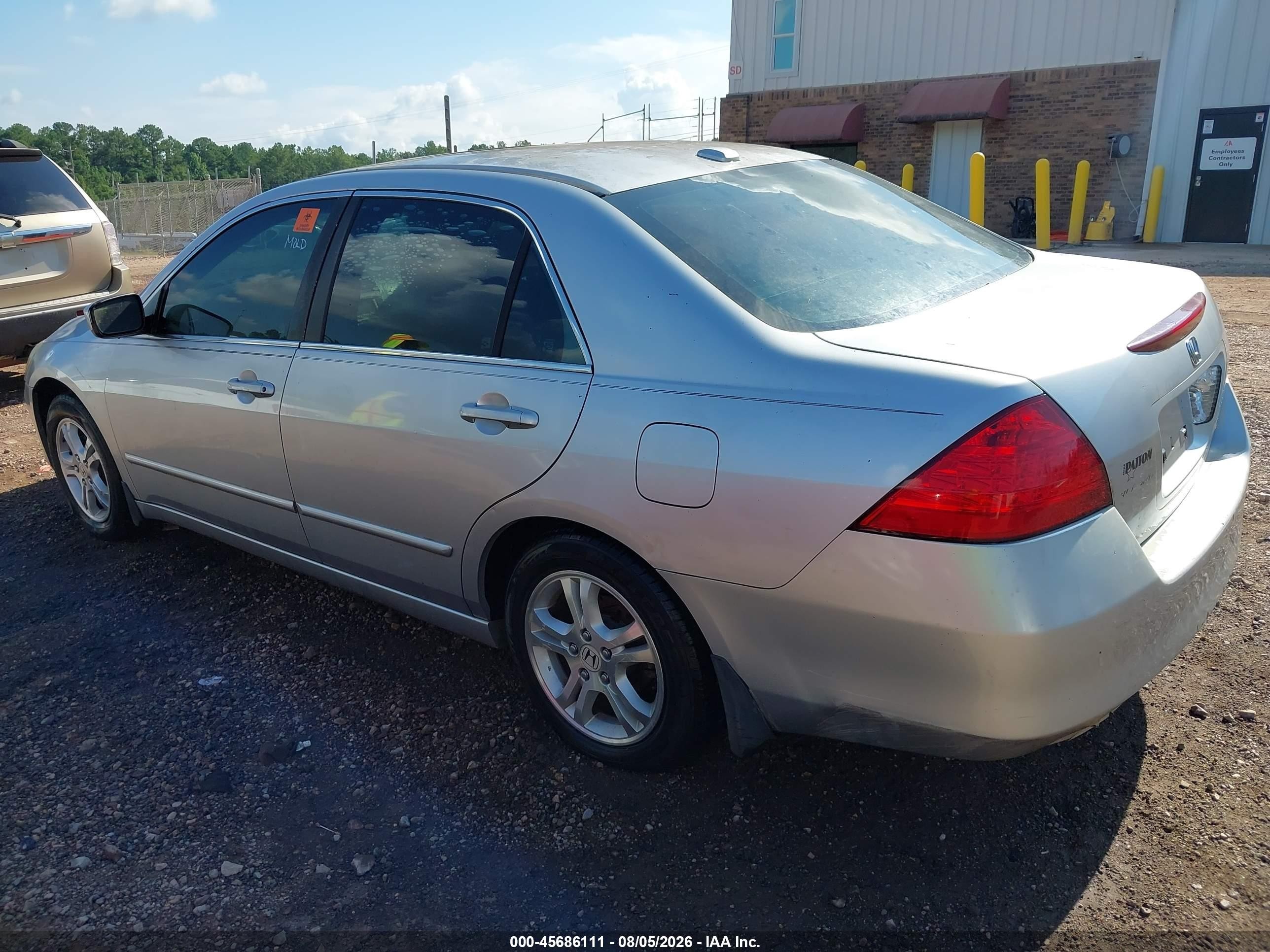 2007 Honda Accord 2.4 Ex Silver vin: 1HGCM56817A174662