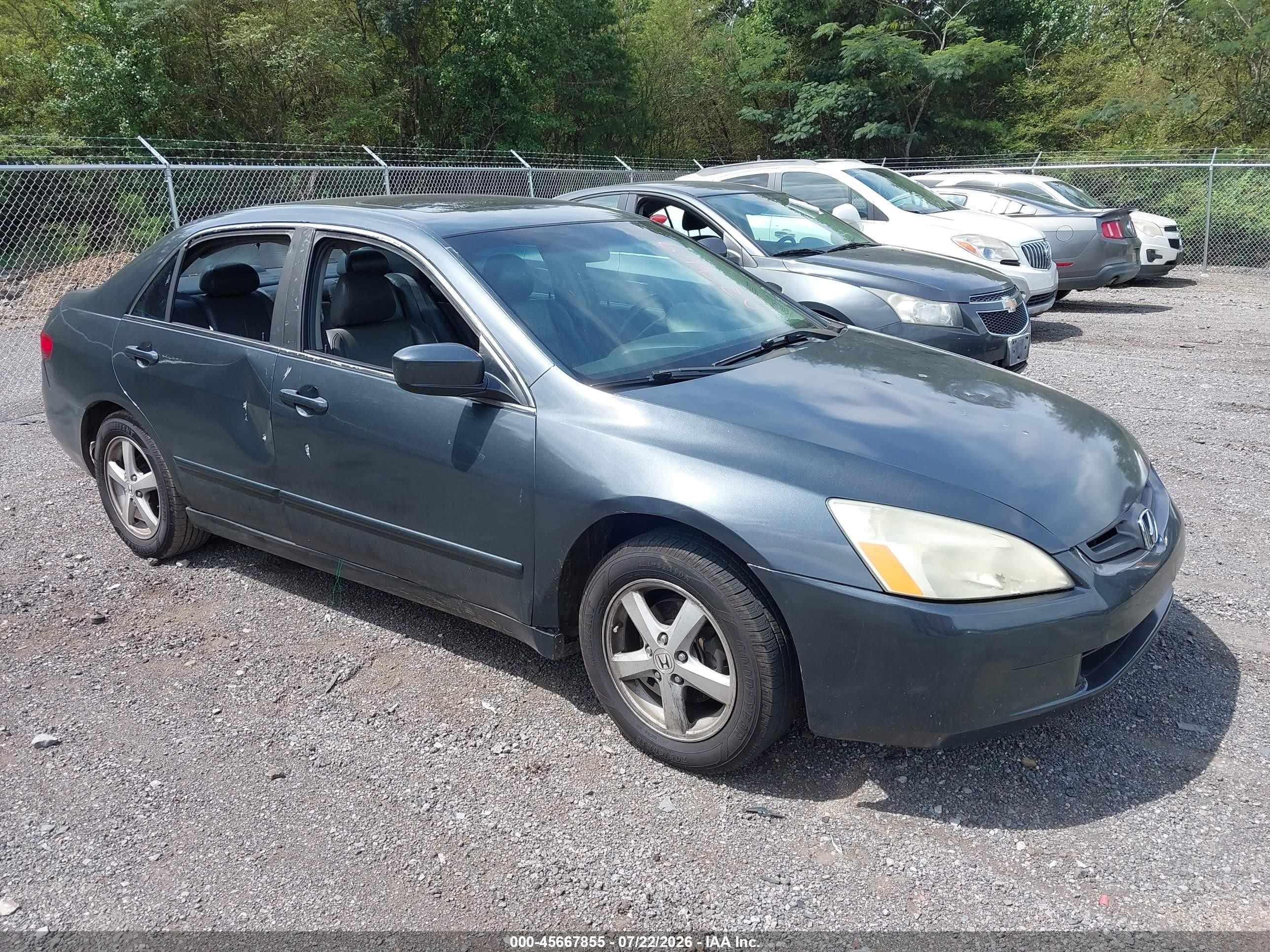 2005 Honda Accord 2.4 Ex Dark Blue vin: 1HGCM56825A037419