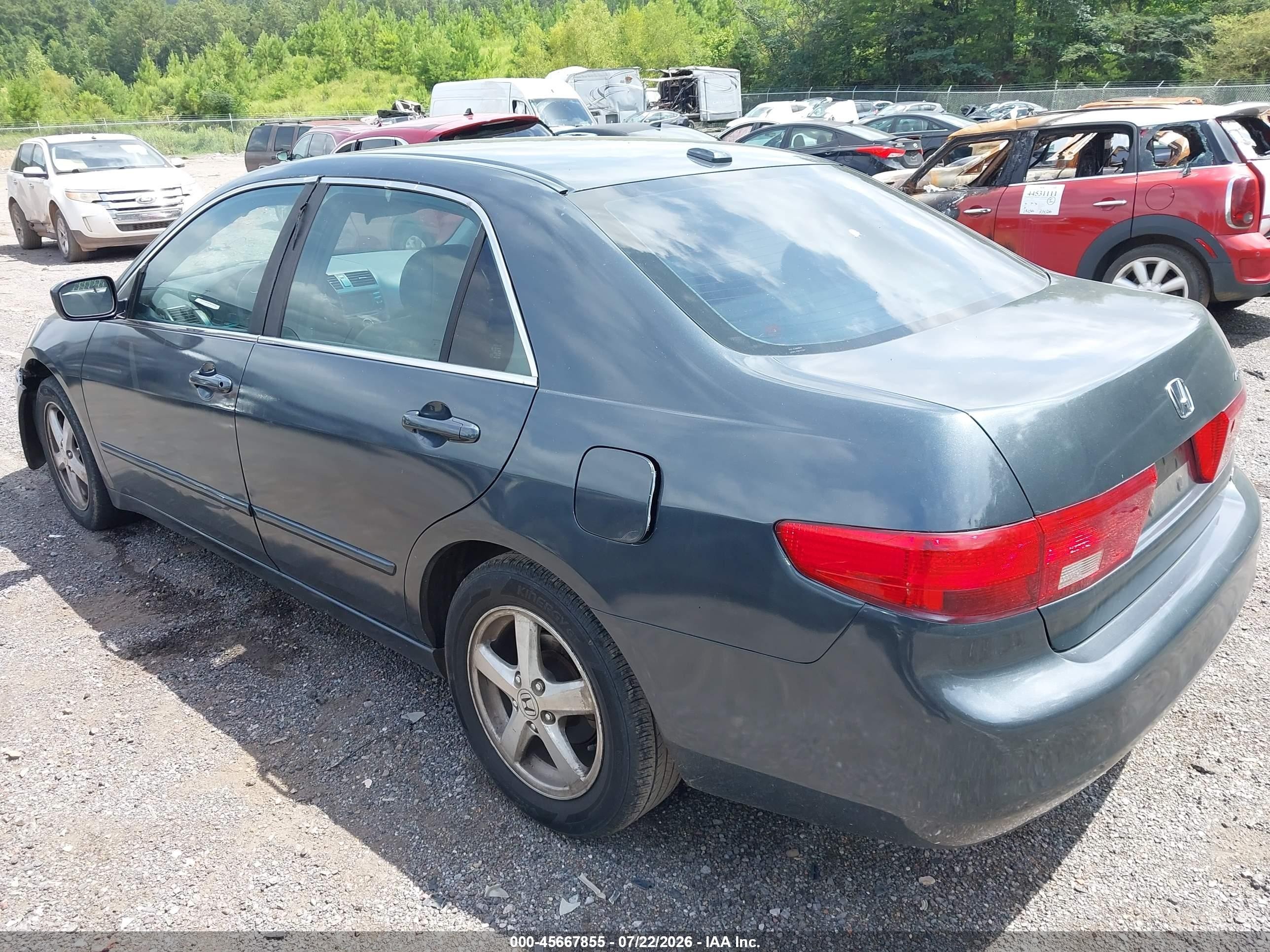 2005 Honda Accord 2.4 Ex Dark Blue vin: 1HGCM56825A037419