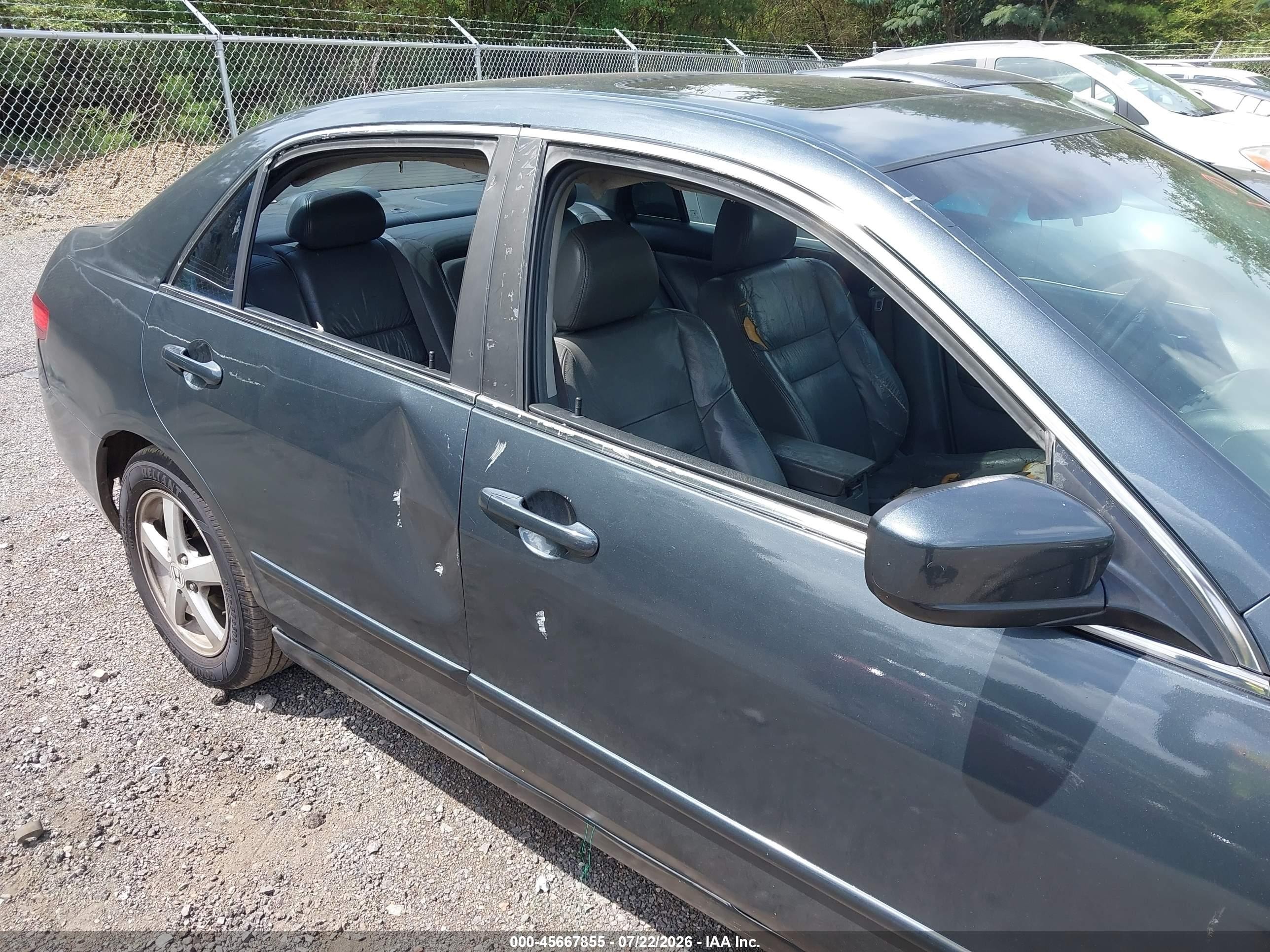 2005 Honda Accord 2.4 Ex Dark Blue vin: 1HGCM56825A037419