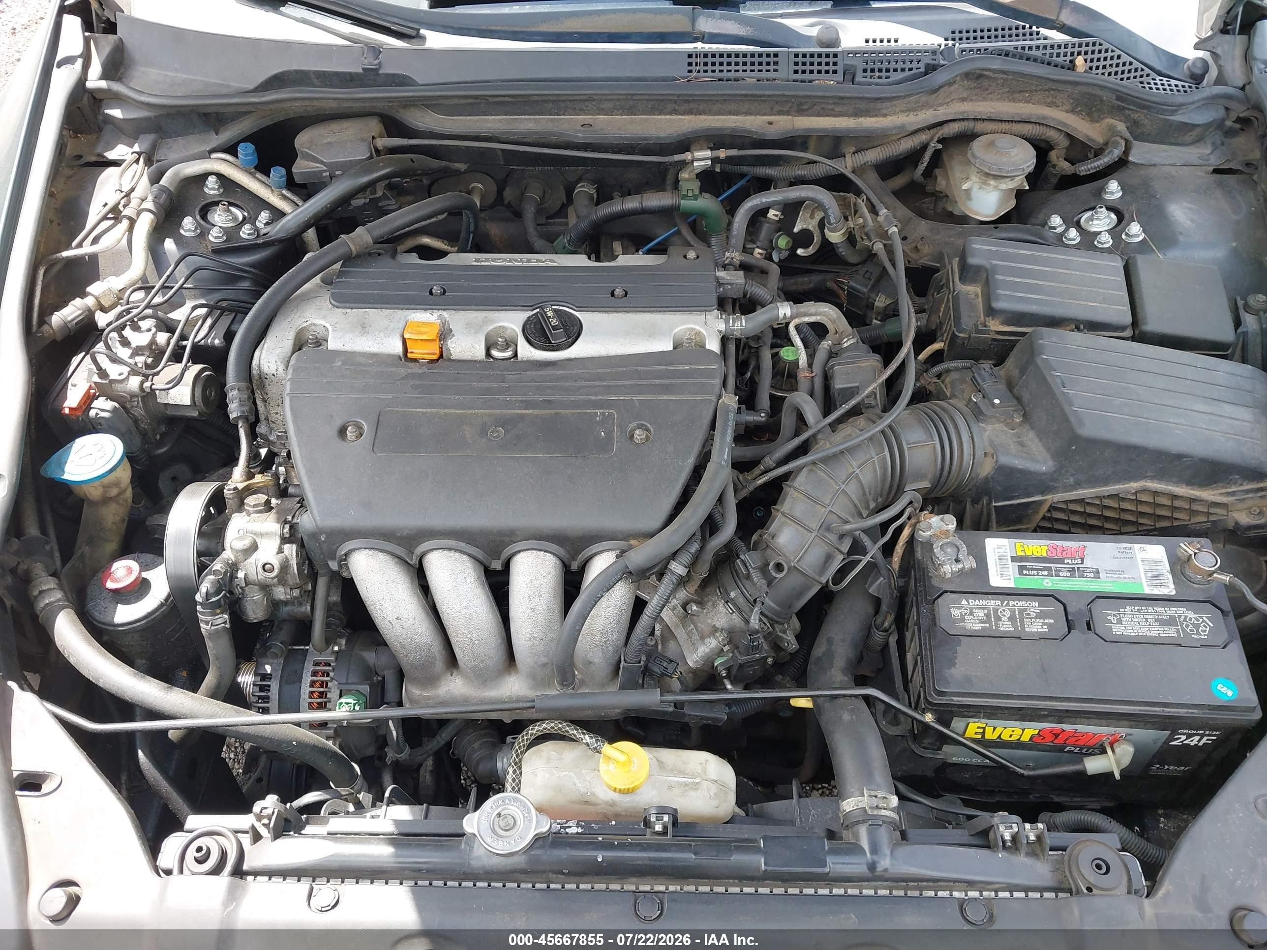 2005 Honda Accord 2.4 Ex Dark Blue vin: 1HGCM56825A037419