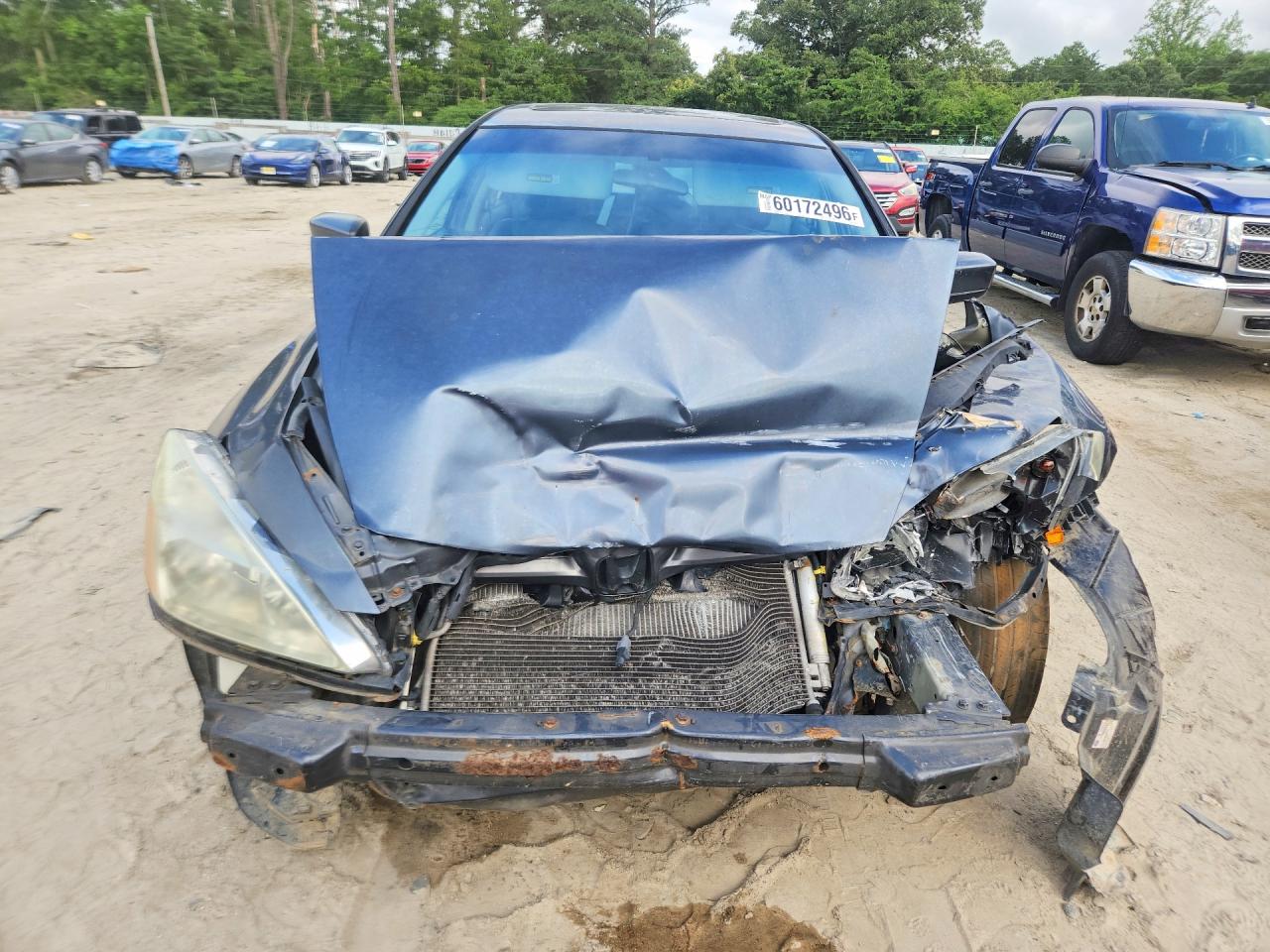 2005 Honda Accord Ex Gray vin: 1HGCM56825A086314