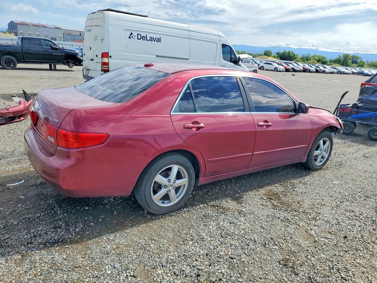 2005 Honda Accord Ex Бордовый vin: 1HGCM56825A186574
