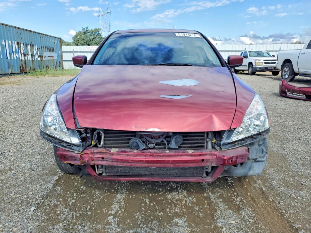 2005 Honda Accord Ex Бордовый vin: 1HGCM56825A186574
