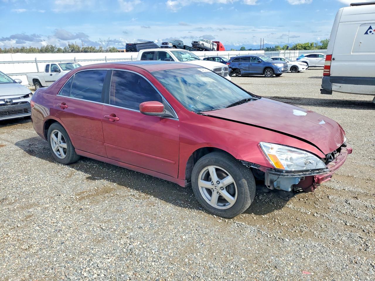 2005 Honda Accord Ex Бордовый vin: 1HGCM56825A186574
