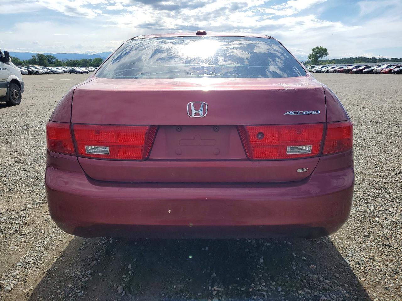 2005 Honda Accord Ex Бордовый vin: 1HGCM56825A186574