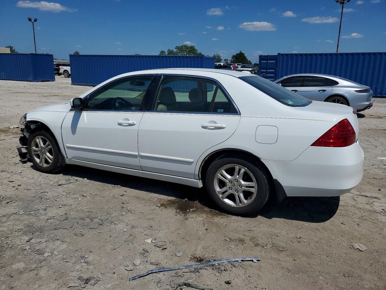 2006 Honda Accord Ex White vin: 1HGCM56826A011341