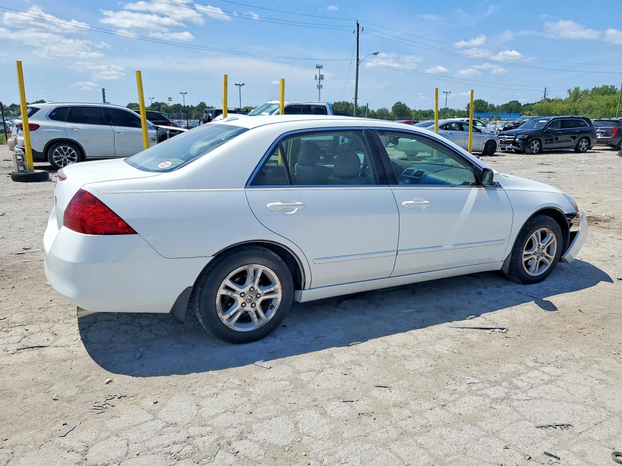 2006 Honda Accord Ex White vin: 1HGCM56826A011341