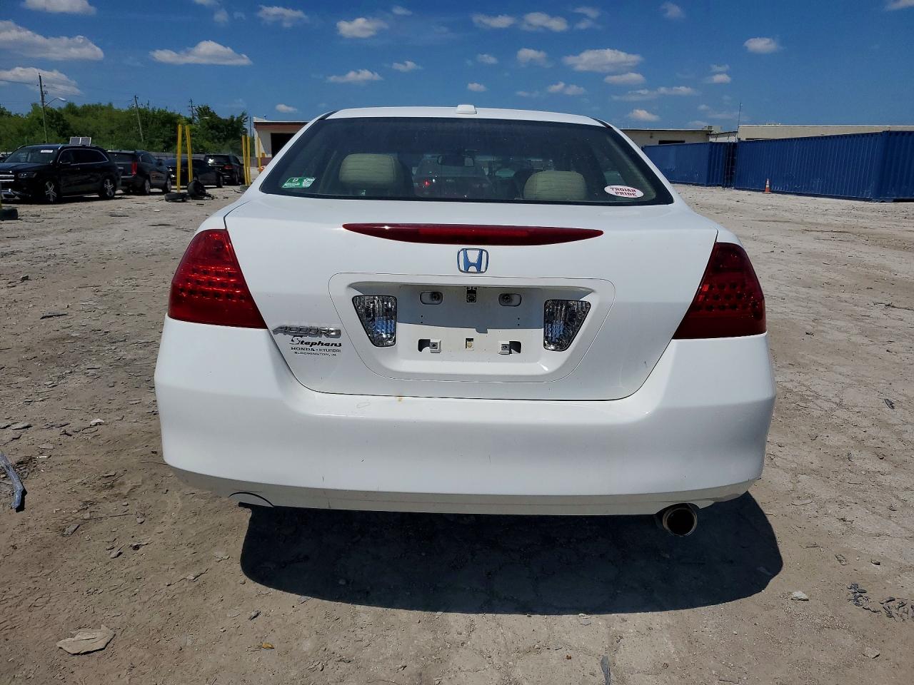 2006 Honda Accord Ex White vin: 1HGCM56826A011341