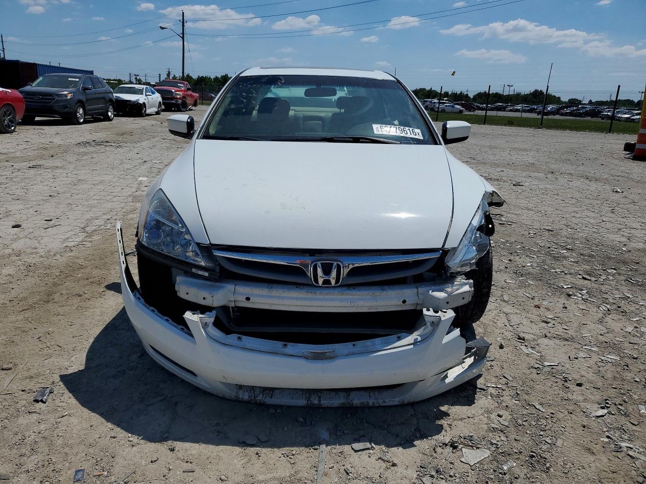 2006 Honda Accord Ex White vin: 1HGCM56826A011341