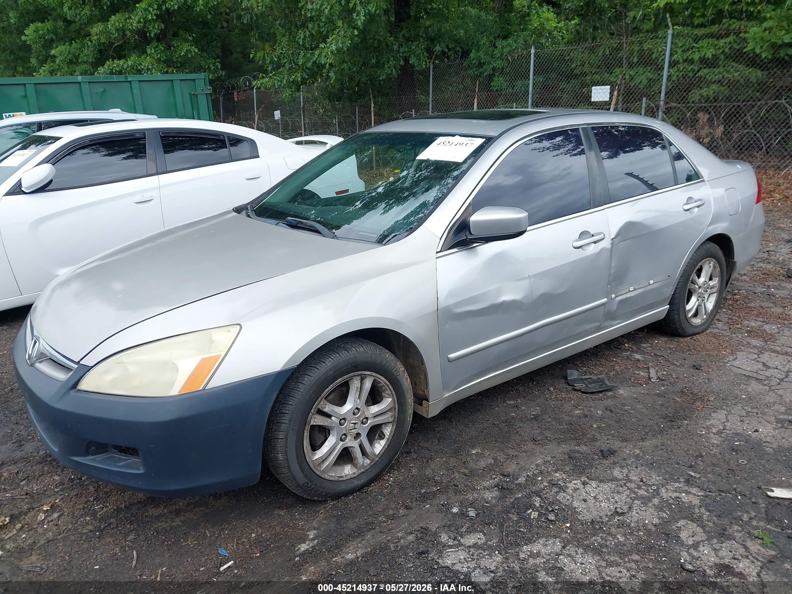 2006 Honda Accord 2.4 Ex Silver vin: 1HGCM56826A076643