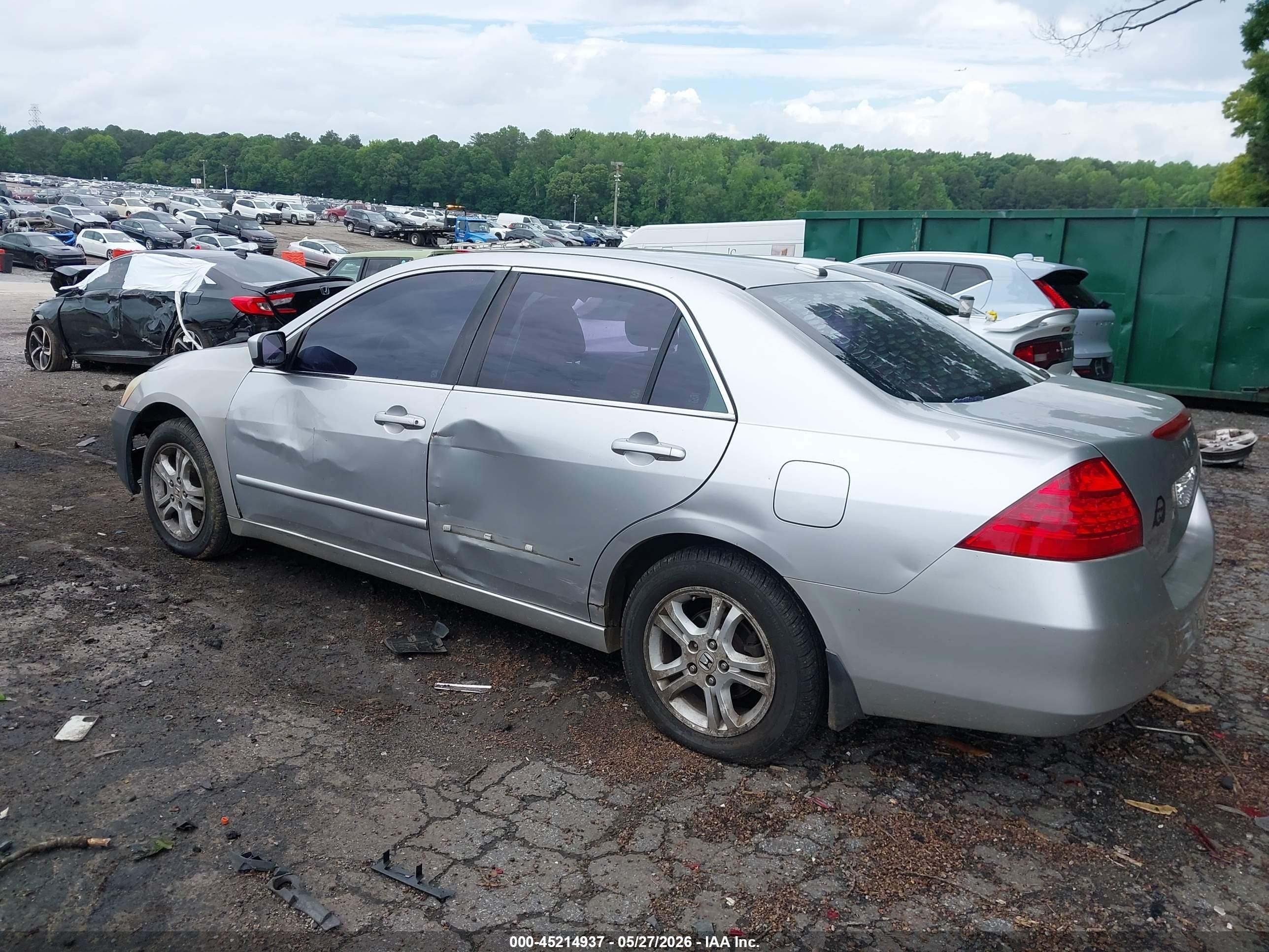 2006 Honda Accord 2.4 Ex Silver vin: 1HGCM56826A076643