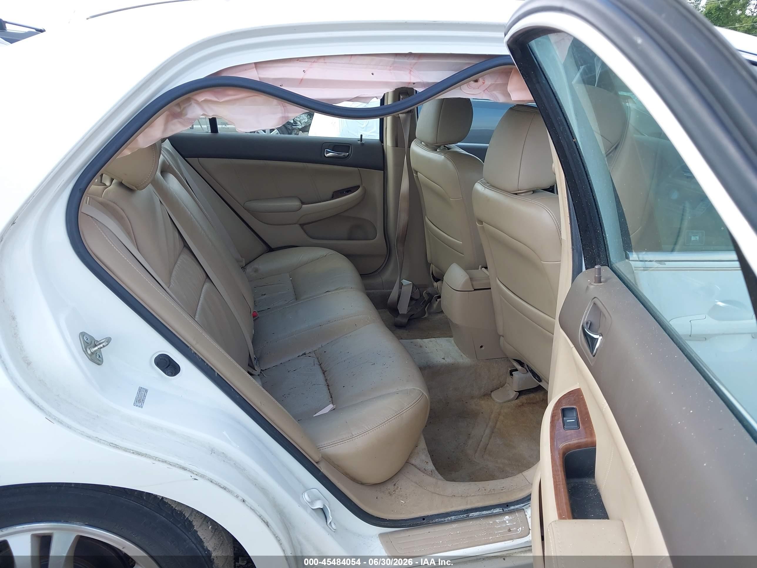 2006 Honda Accord 2.4 Ex White vin: 1HGCM56826A140776