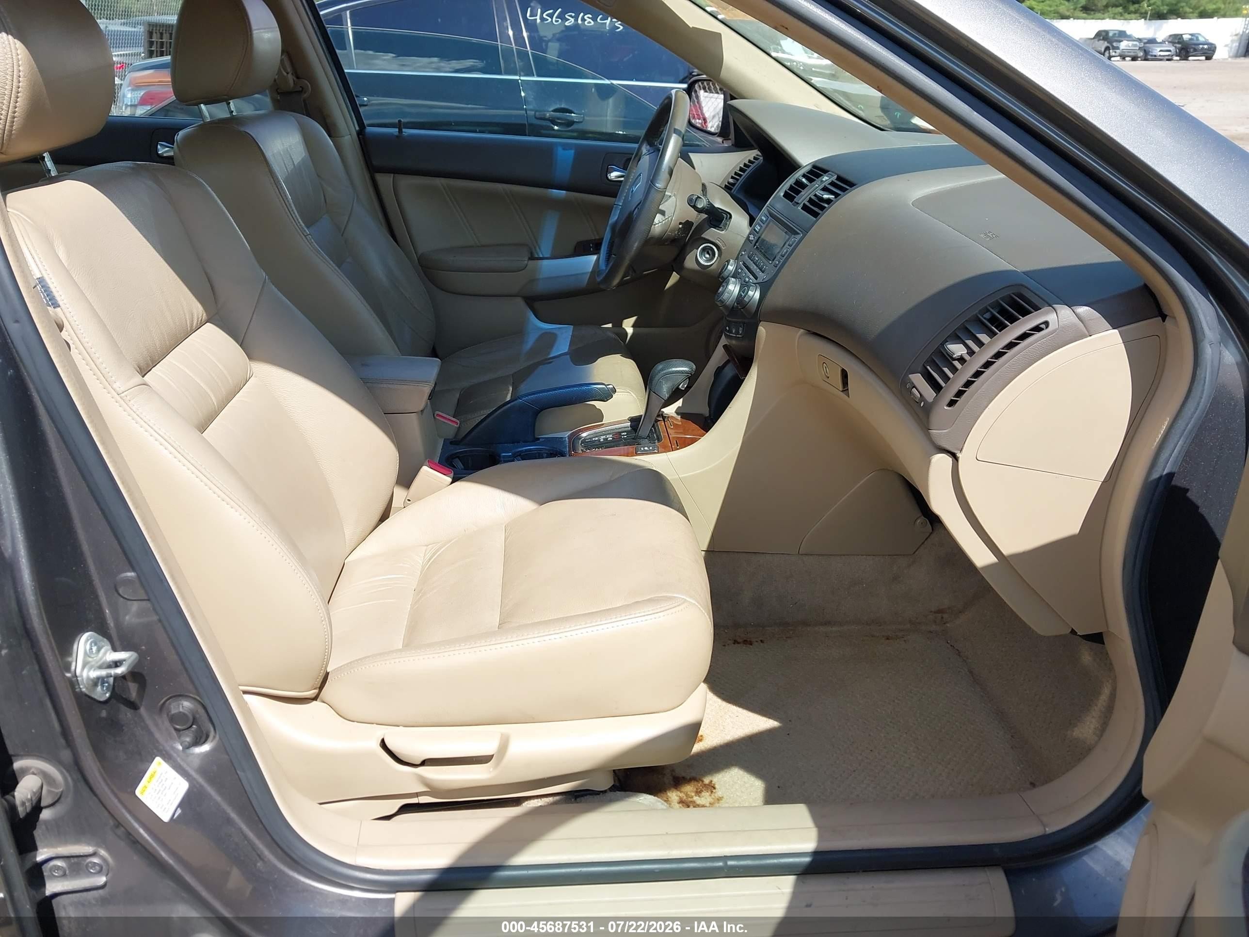 2006 Honda Accord 2.4 Ex Gray vin: 1HGCM56826A151874